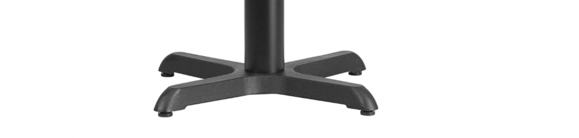 Flash Furniture XU-T222-BASE-GG Restaurant Table Base 22"x22" Black