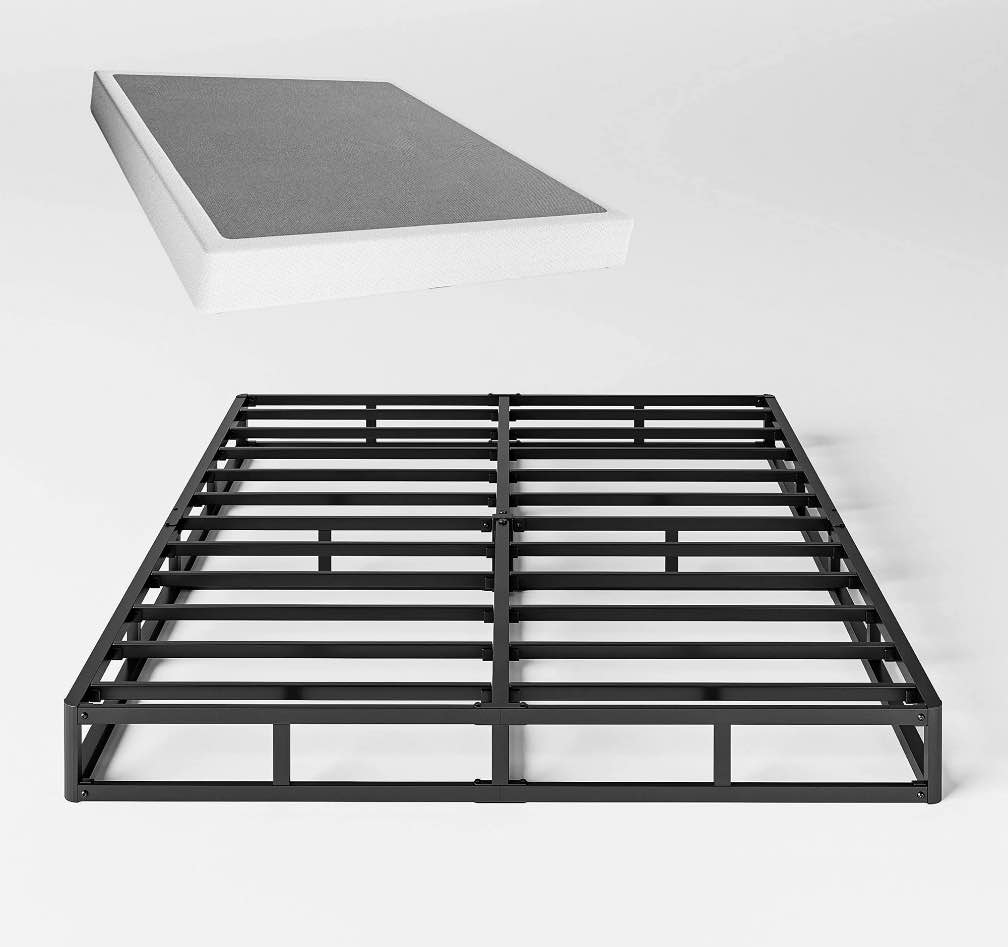 QFTIME 5" Metal Full Box Spring, Mattress Foundation, Heavy-Duty, Easy Assembly