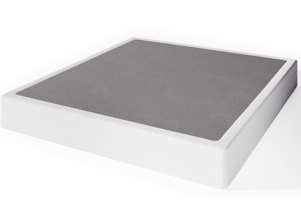 ULIESC 9 inch Queen Metal Box Spring, Sturdy Mattress Foundation, Fabric Cover Included, Easy Assembly