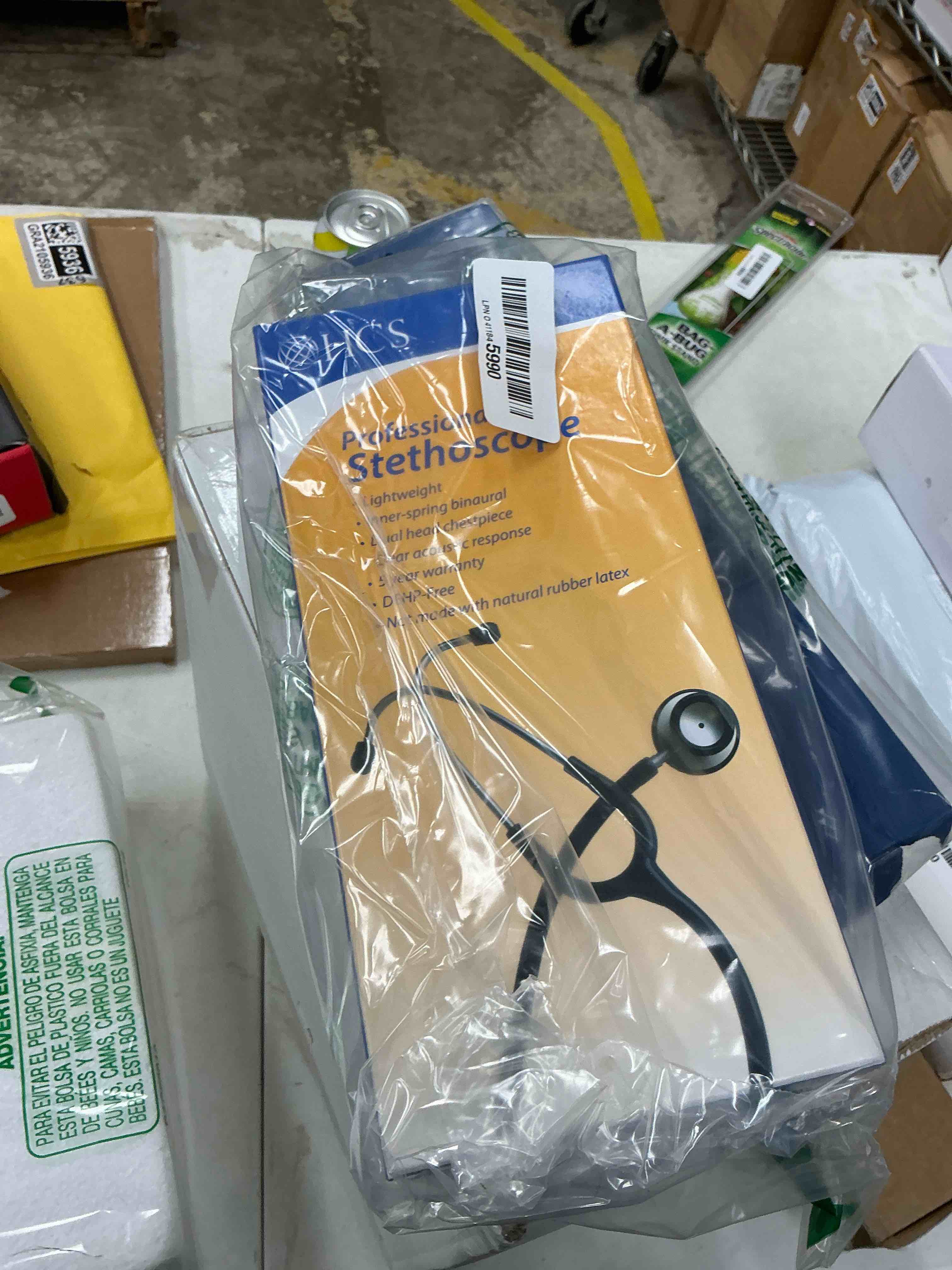 Condition photo showing Good Condition for HCS Black Stethoscope, Classic Lightweight - Medical, Dual Head Stethoscopes for Nurses, Nursing School, Student Essentials, Work, Home - 22 inch Tubing