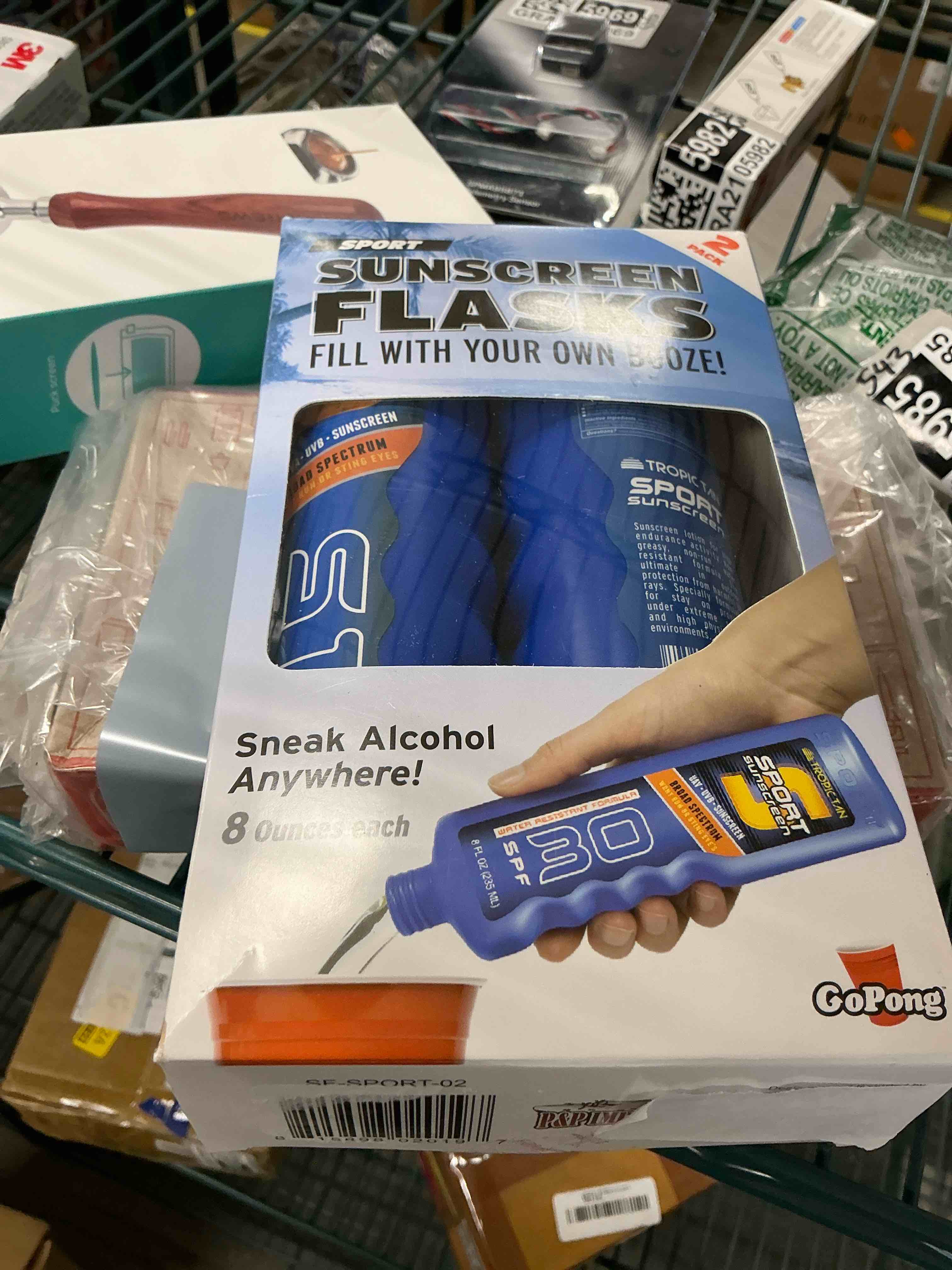 Condition photo showing Good Condition for GoPong Hidden Sport Sunscreen Alcohol Flask  2-Pack