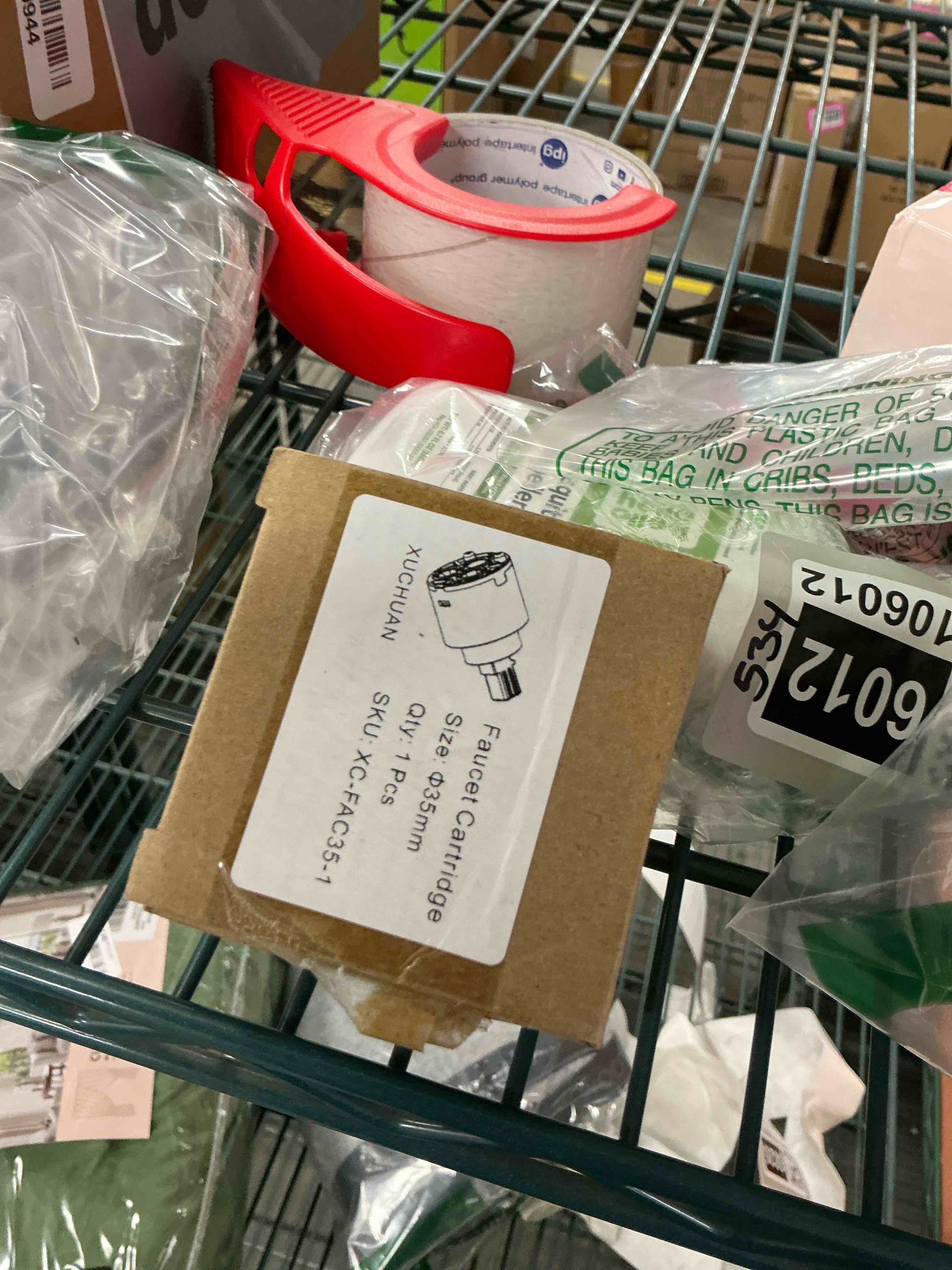 Condition photo showing Good Condition for Diameter 35mm Ceramic Faucet Cartridge Replacement for Single Handle Kitchen Basin Shower Faucet Part, Ceramic Faucet Valve