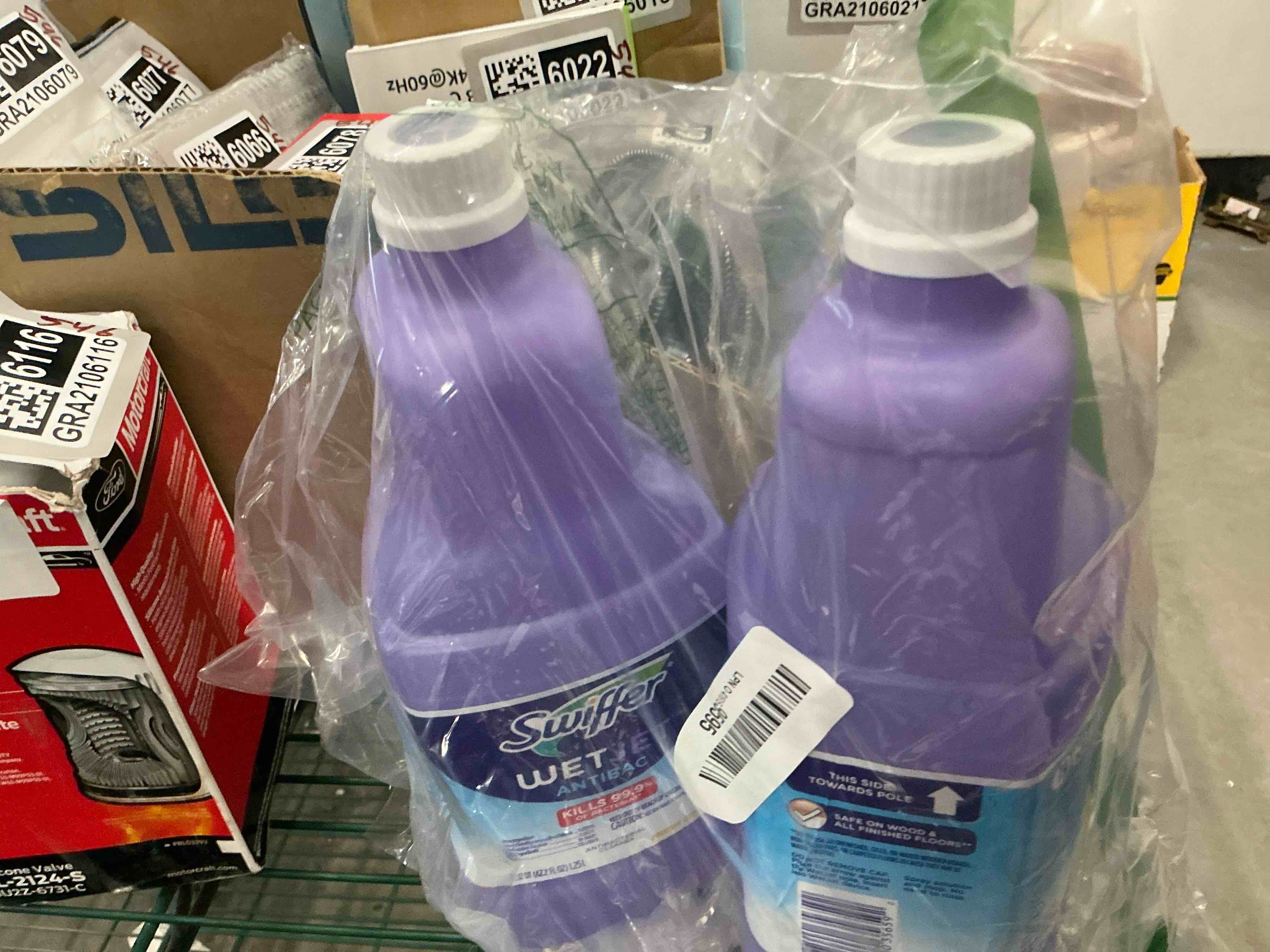 Condition photo showing New/Like New for Swiffer WetJet Solution Refill for Floor Mopping and Cleaning, All Purpose Multi Surface Floor Cleaning Solution, Fresh Citrus Scent, 1.25 Liters (2 Pack)