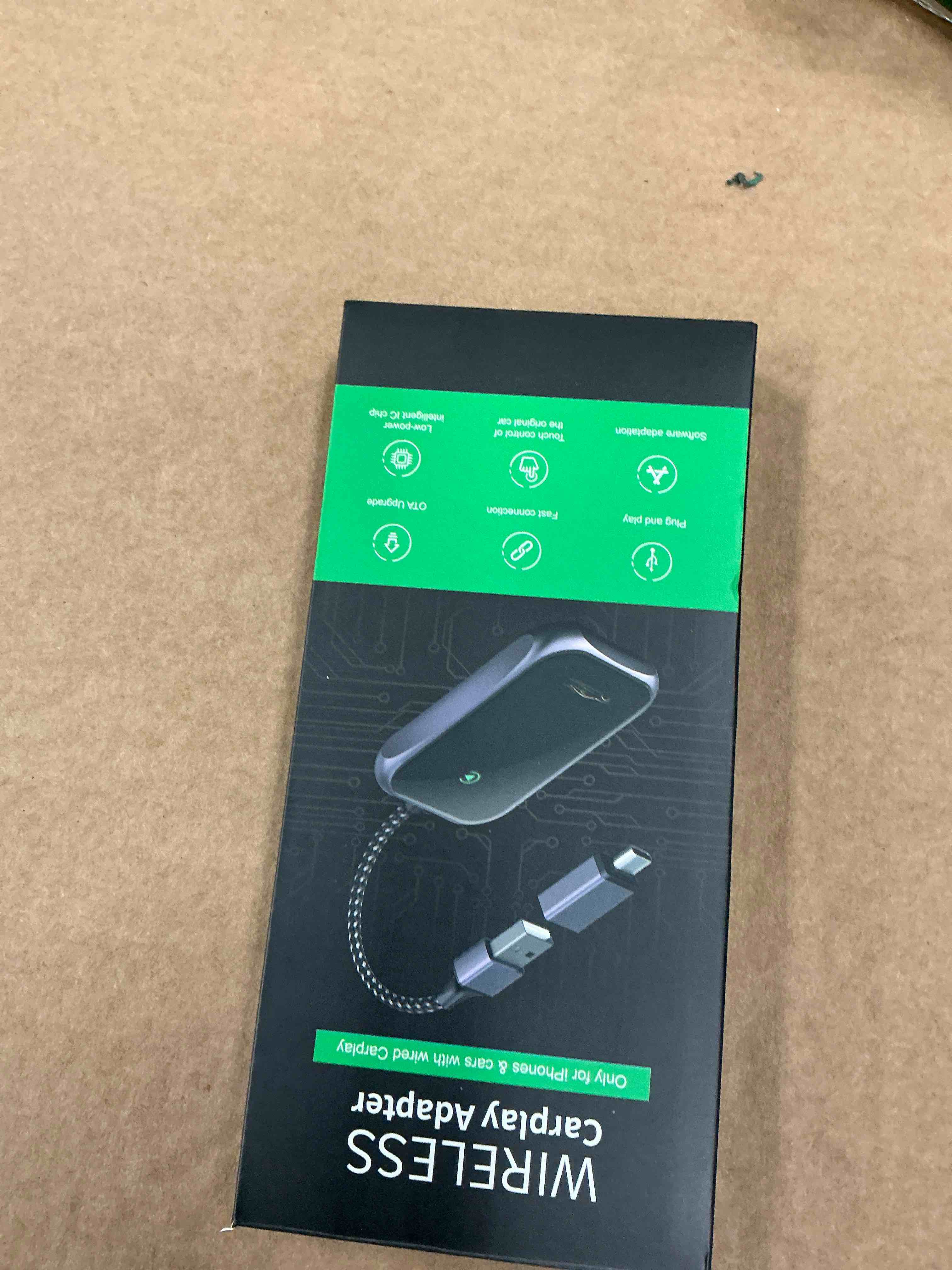 Condition photo showing Good Condition for Wireless Carplay Adapter, 2025 Upgrade Converts Wired to Wireless Adapter for iPhone, Auto Connect Dongle for Apple Car Play, Bluetooth No Delay Control for Cars from 2016 and iOS 10+, Black