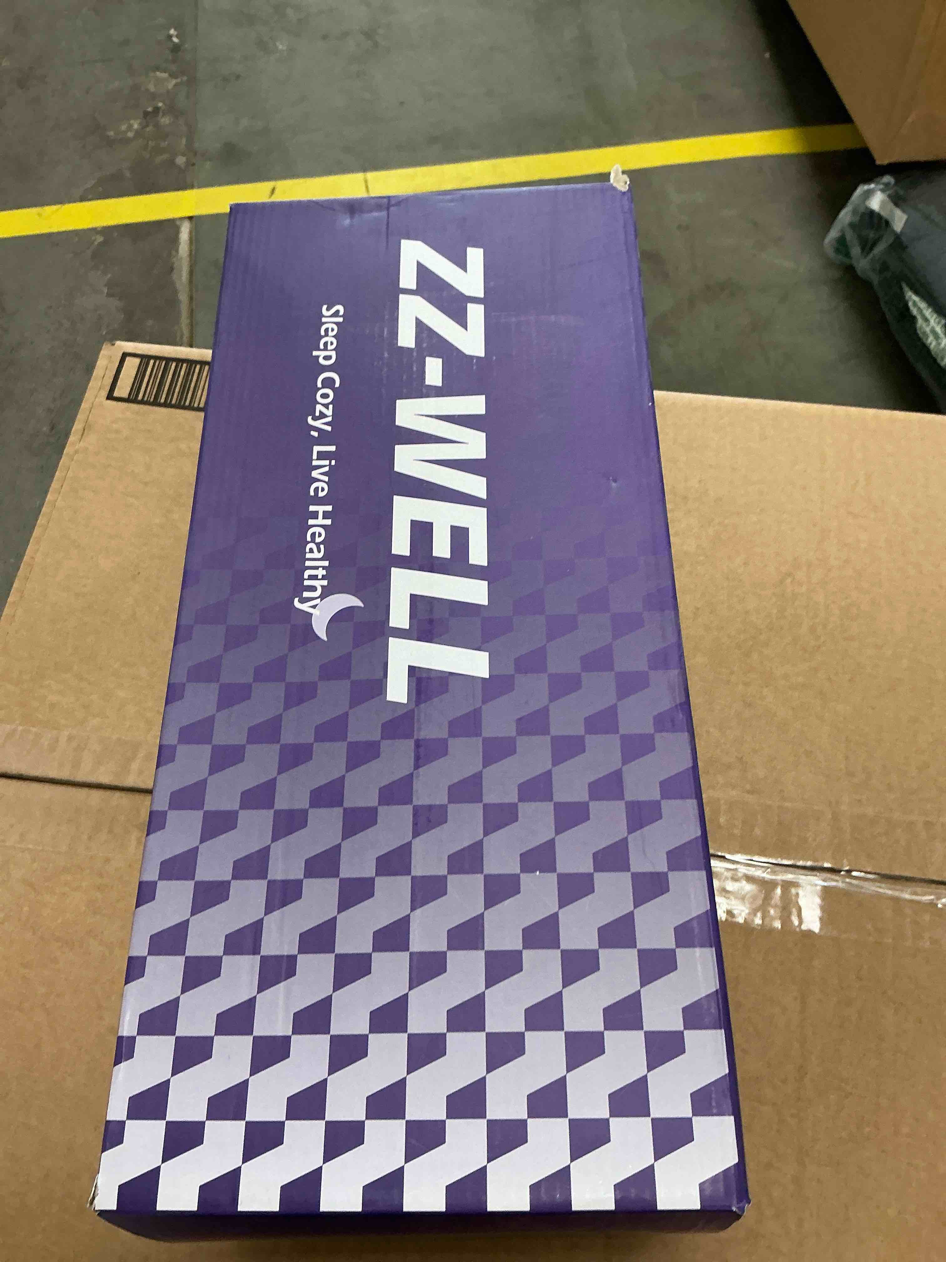 Condition photo showing New/Like New for Cooling Side Sleeper Pillow - Patented Cervical Neck Pillow for Sleeping - Ergonomic Curved Memory Foam Pillow for Side Sleepers, Machine Washable Cover (Blue) Medium Firm / Blue