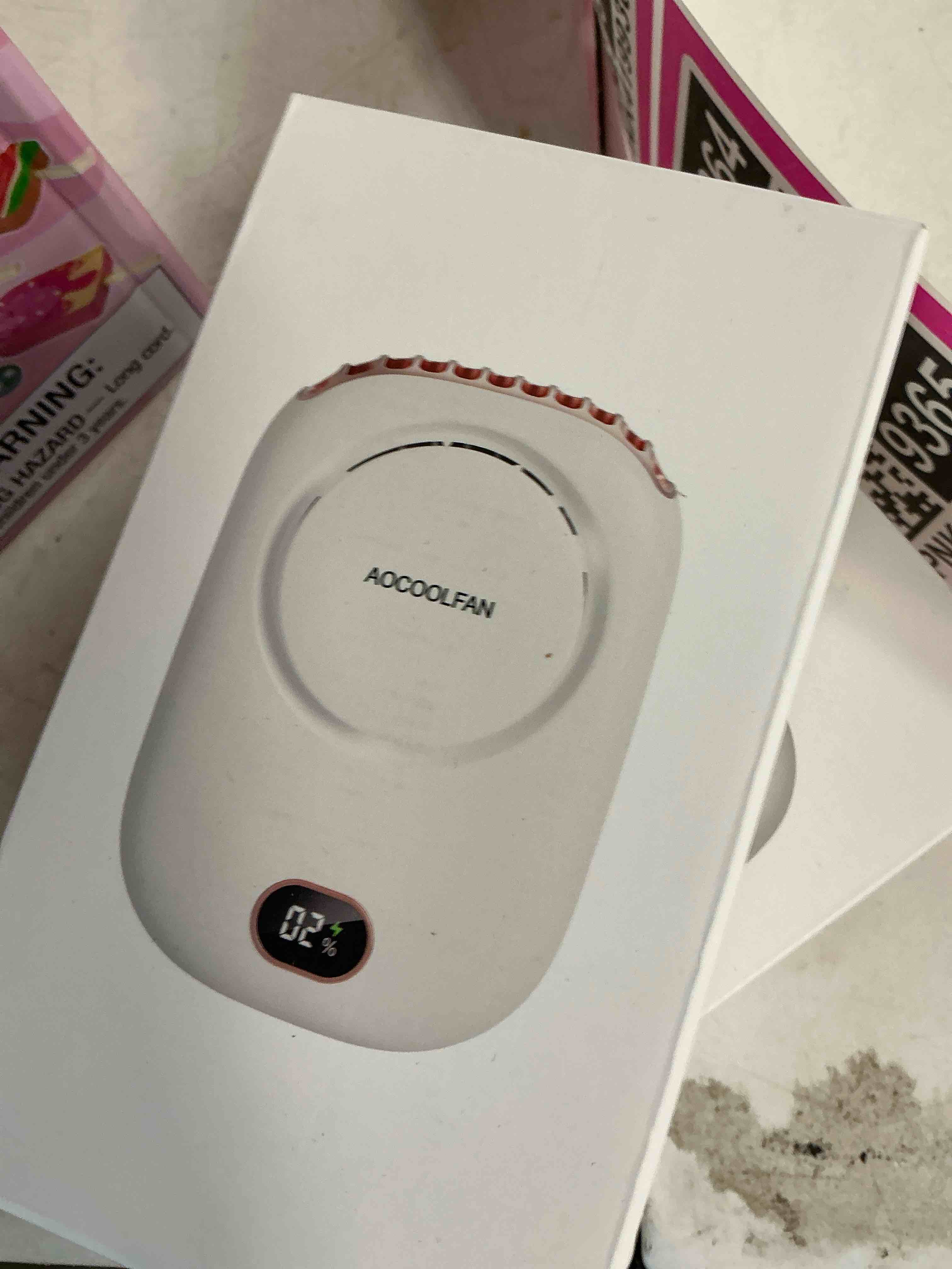 Condition photo showing Good Condition for Portable Neck Fan, Mini Small Personal Handheld Fan USB Rechargeable 3 Speed for Girls Boys Woman Eyelash Travel Home Office Outdoor (White)