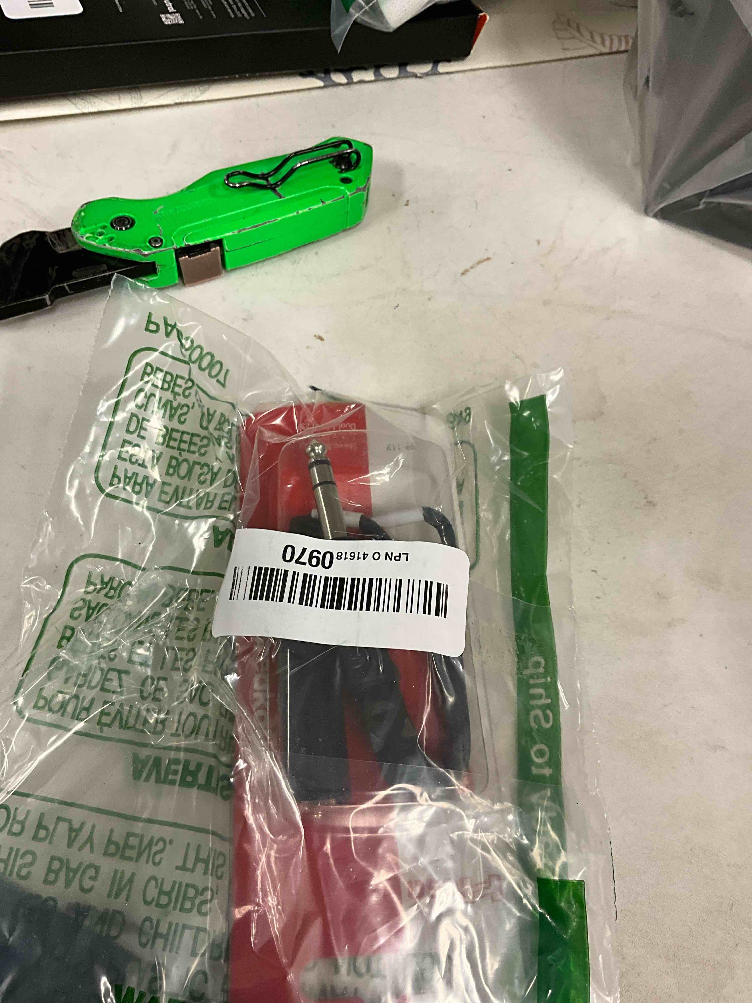 Condition photo showing New/Like New for HOSA YPP-117 1/4" TRS to Dual 1/4" TSF Stereo Breakout Cable