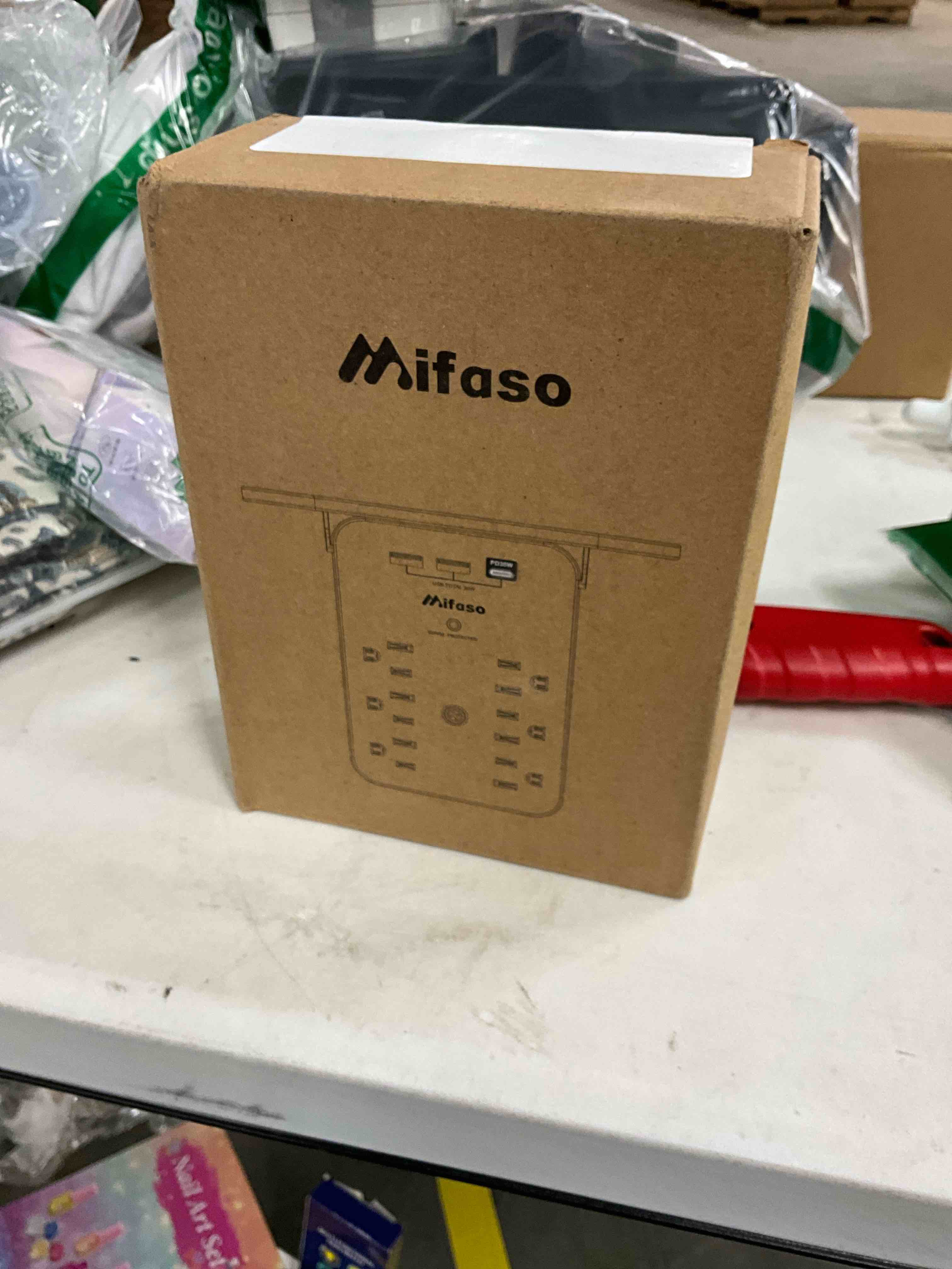 Condition photo showing Good Condition for Wall Outlet Extender with Surge Protector, PD 30W USB-C Charger, 6 AC Outlets, Shelf, 2 USB & USB C Charging Ports - Home & Dorm Plug Expander