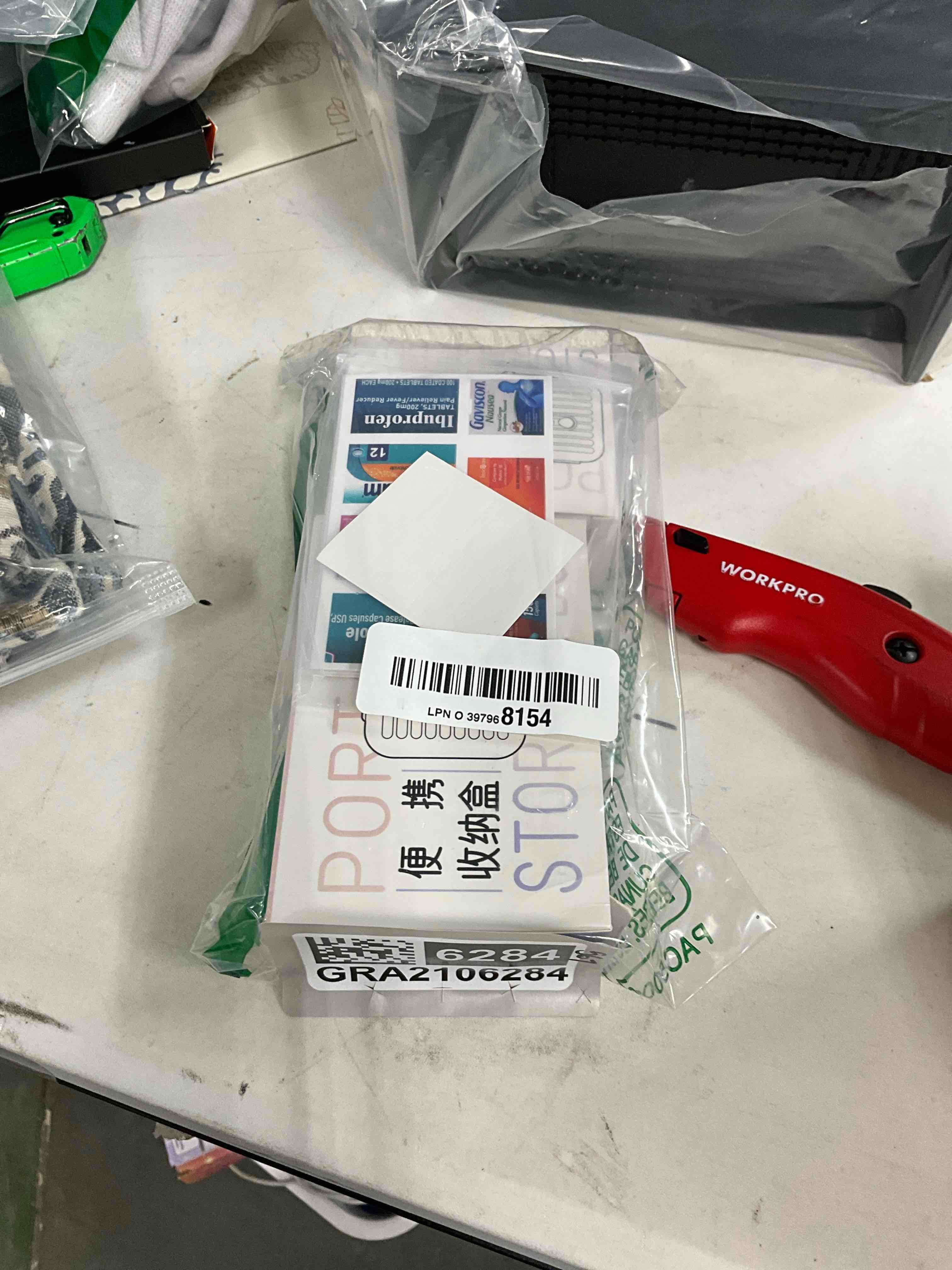 Condition photo showing New/Like New for Travel Pill Organizer Box with Medicine Labels, 2Pack 7 Compartments Portable Pill Case, Daily Medication Organizer Storage Pill Container for Pocket Pharmacy(Pearly White S+L 2Pack) S+L Pearly White