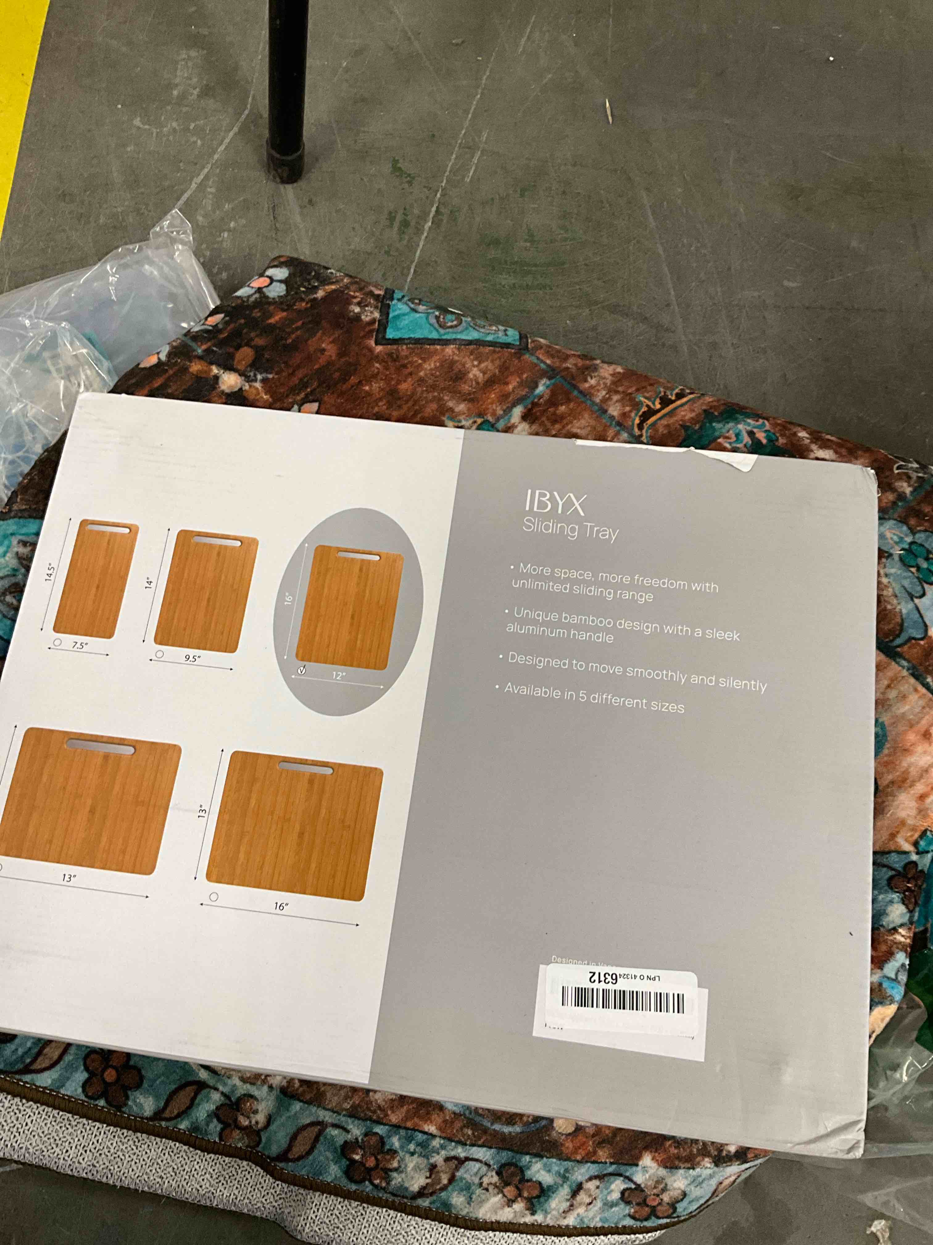 Condition photo showing Good Condition for Ibyx Elegant Sliding Tray for Your Coffee Maker & Heavy Kitchen Appliances - Sturdy, Slides Easily from Under The Cabinet (Natural, 9.5”W x 14”D)