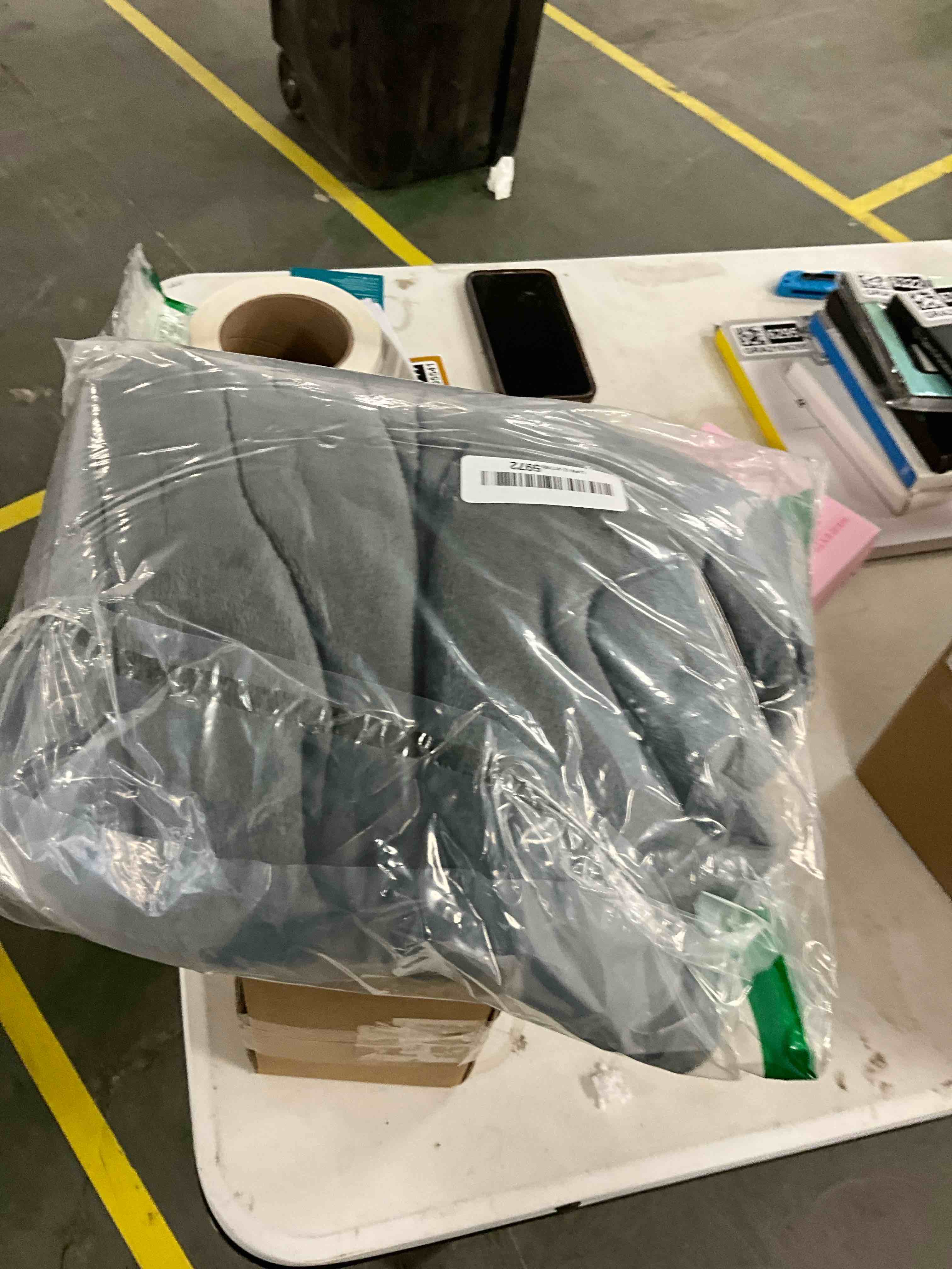 Condition photo showing Good Condition for KMUSET Fleece Blanket Throw Size Dark Grey Lightweight Super Soft Cozy Fuzzy Bed Blankets Microfiber Factory Shop