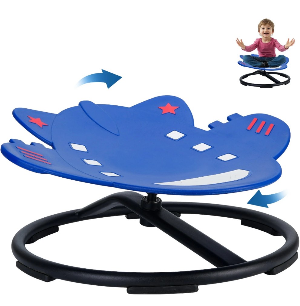 Sensory Spinning Chair For Autistic Kids,Kids Swivel Chair,Body Coordination Training Chair For Kids 5-7 Kids,Rocket Non Slip Sensory Toys 360° Spinning Chair For Kids Gifts