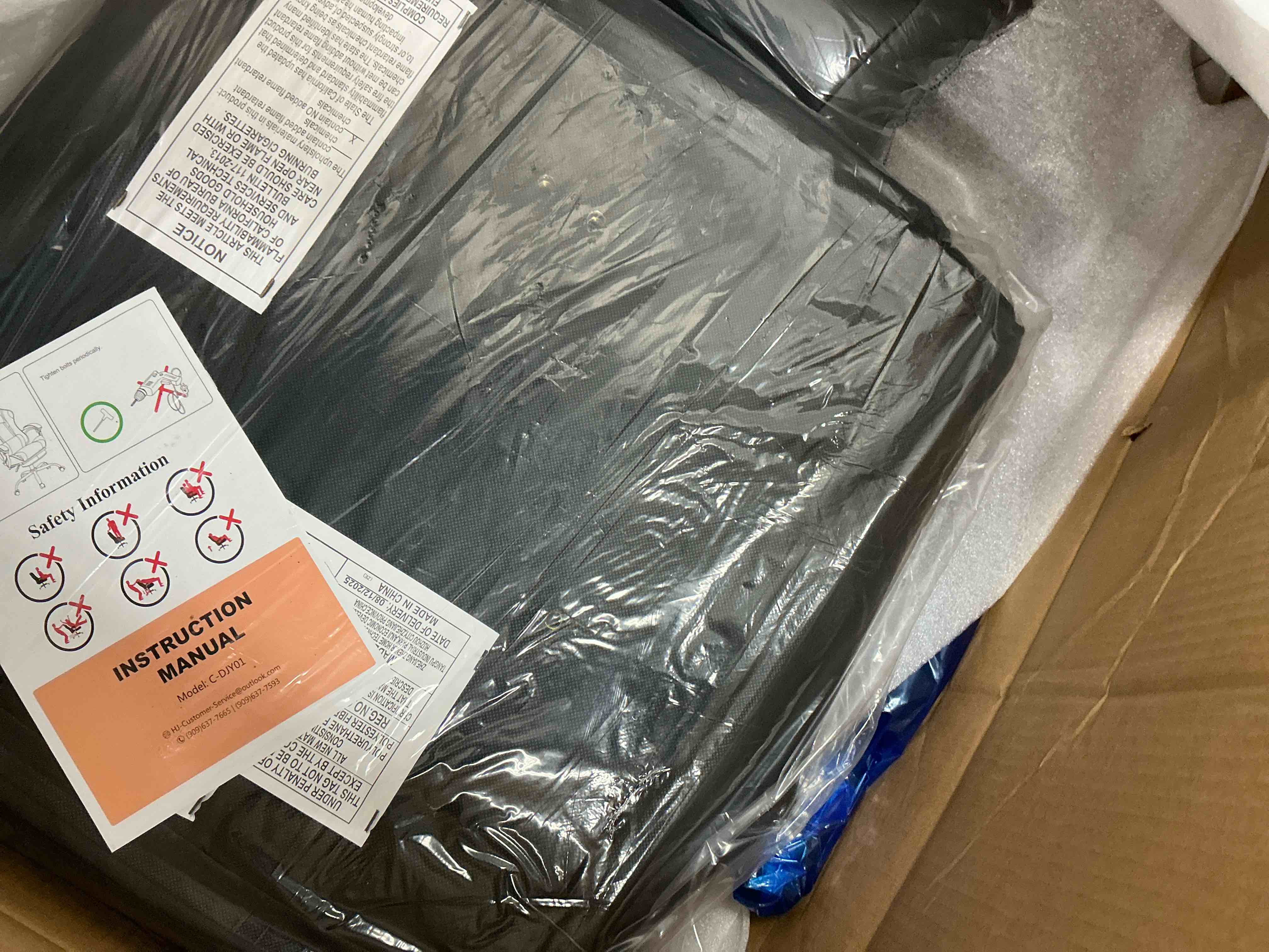 Condition photo showing New/Like New for EDX Ergonomic Gaming Chair High Back Office Chair with Lumbar Support and Adjustable Armrests Swivel Racing Chair, Black and Gray