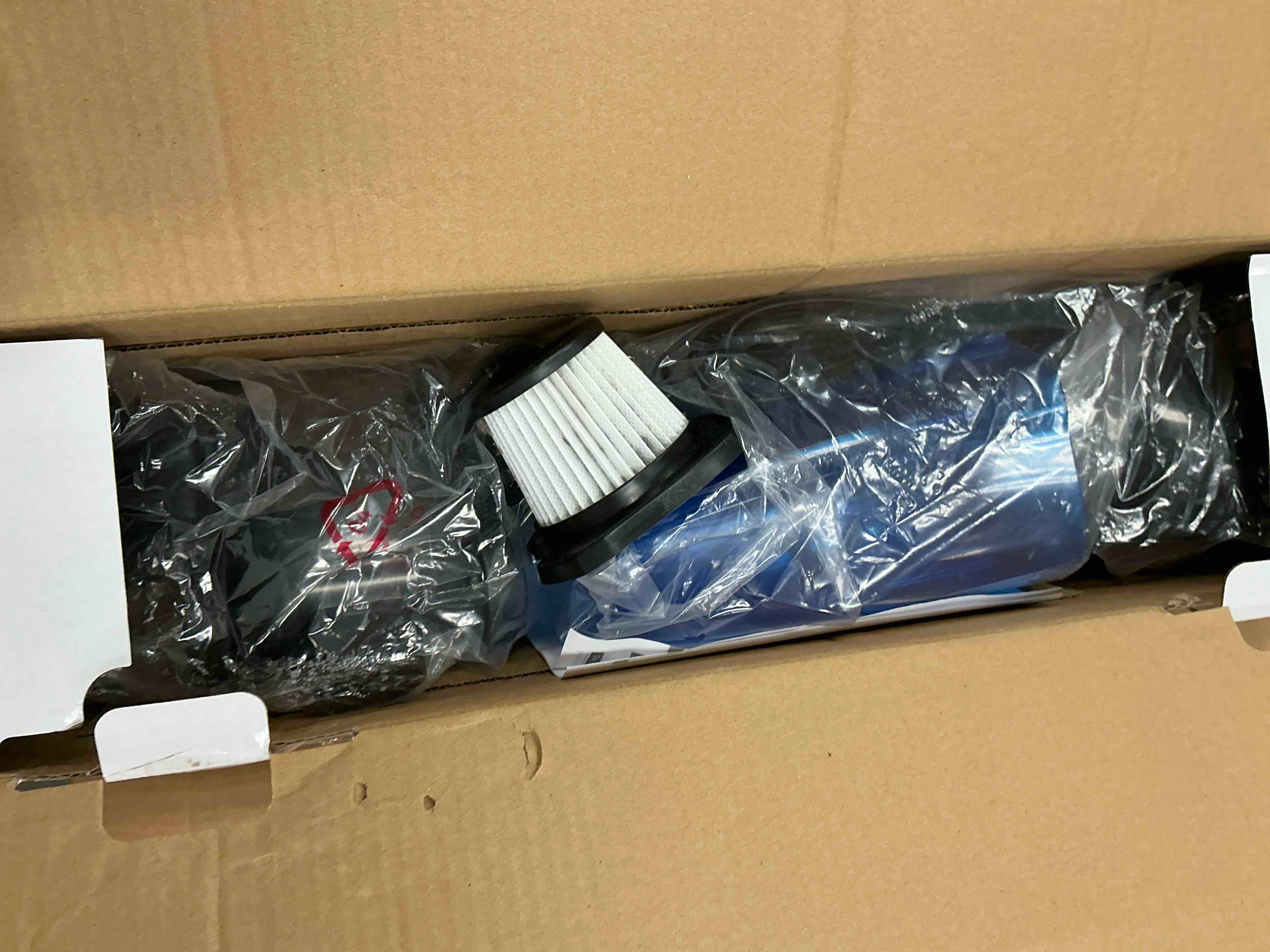 Condition photo showing New/Like New for Emossie Corded Stick Vacuum Cleaners, 25KPa Lightweight Handheld Multi-Surface 3-in-1 Small Vacuum Cleaners, 1000W Motor Household Vacuum for Home Hardwood Floor Carpet Car Pet Hair, Black, BR602