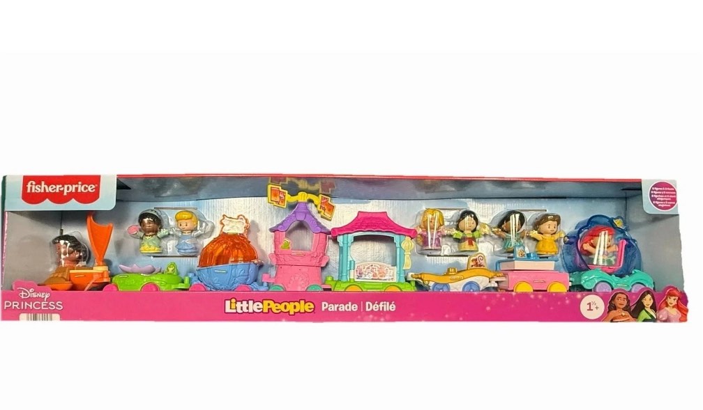 Condition photo showing New/Like New for Fisher-Price Little People Disney Princess Parade Figure and Vehicle Set