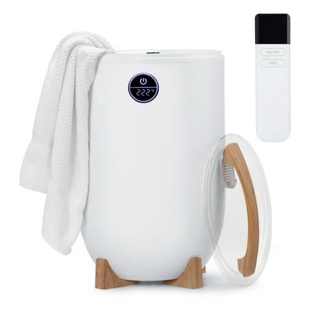 Ktaxon Towel Warmer Bucket Style Large Towel Heater with Remote Control Adjustable Timer LED Display Fragrance Holder Child Safety Lock Fits up