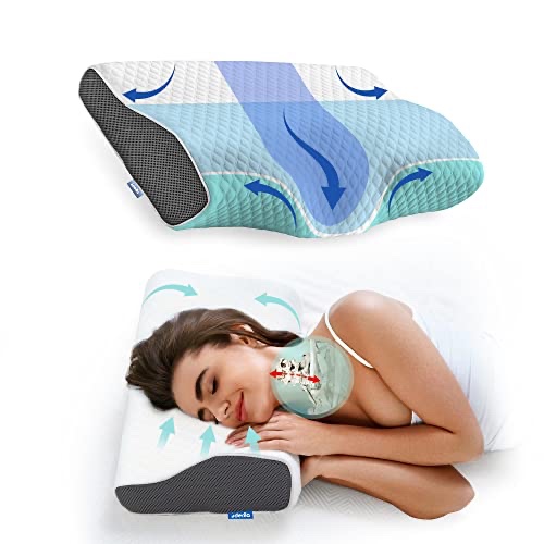 Derila® | Cervical Memory Foam Pillow Neck Shoulder Pain Relief | Improves Sleep