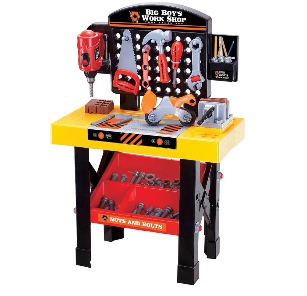 Big Boy's Work Shop 54 Piece Tool Bench Set