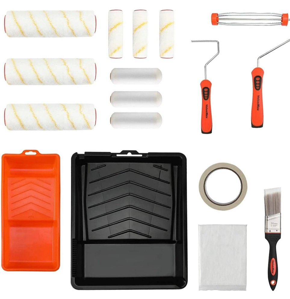 ValueMax Paint Roller Kit, 16 Piece, Steel, Polyethylene