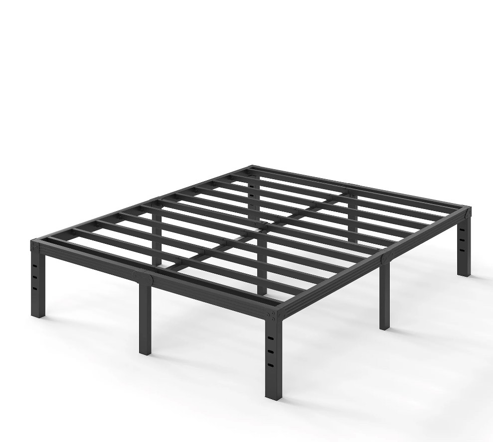 ULIESC 14" Heavy Duty Metal Platform Bed Frame, No Box Spring Needed, Queen Size