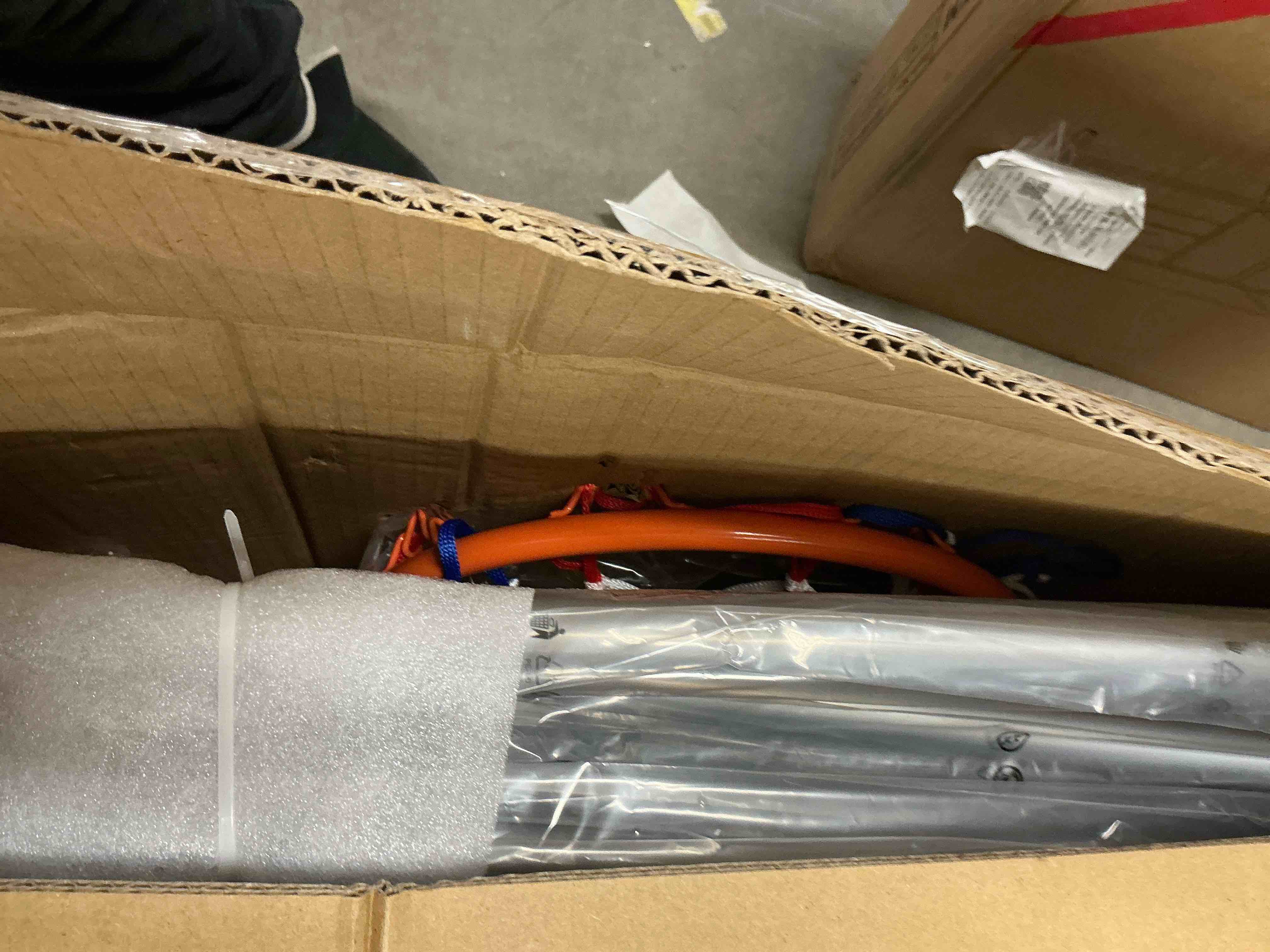 Condition photo showing New/Like New for Dual Shot Basketball Arcade Game, Segmart 81"x44" Foldable Indoor Electronic Arcade Basketball Game with 6 Balls, 8 Modes, LED Scoreboard, Air Pump, Battery Powered for Adults, Black