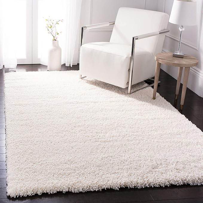7'1"X10' Solid Eyelash Woven Shag Rug Cream - Threshold™