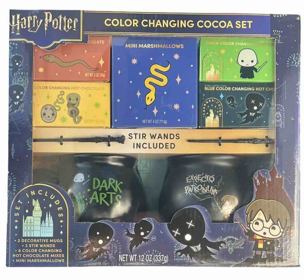 Condition photo showing As Is for Harry Potter Hot Cocoa Gift Set Color Changing Holiday 8 Colors Mini Marshmallows