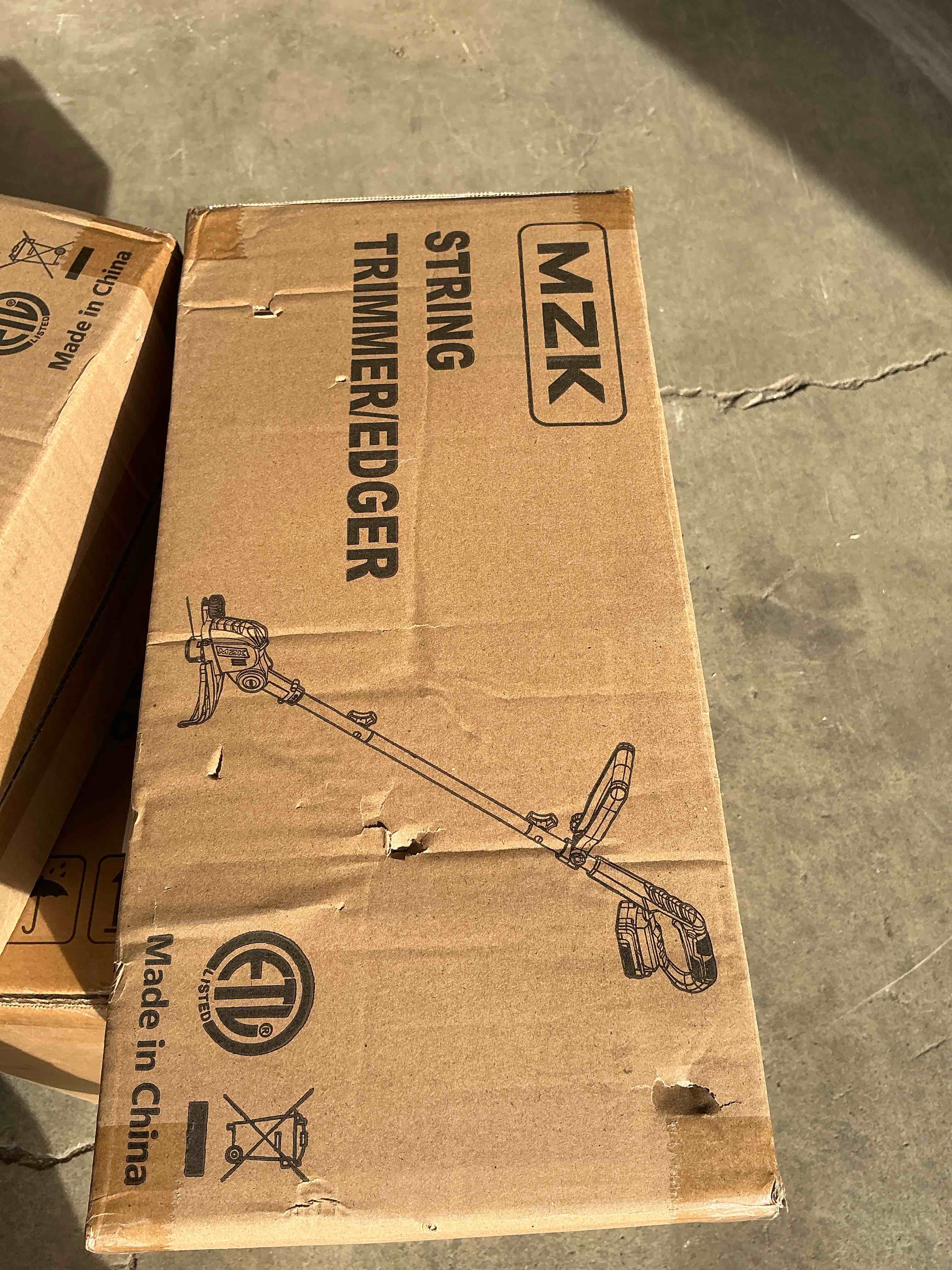 Condition photo showing Good Condition for MZK 20V 12'' Cordless String Trimmer, Grass Trimmer&Edger with 8 Replacement Spools, Battery Powered Weed Trimmer with Auto Line Feed for Lawn,Garden(2 * 2AH Battery and Charger Included)