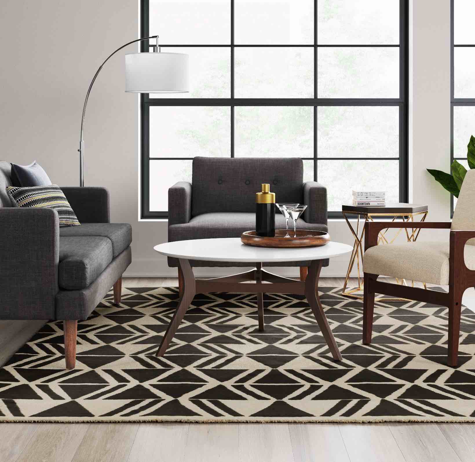 7'x10' Microplush Geo Knitted Area Rug - Threshold™