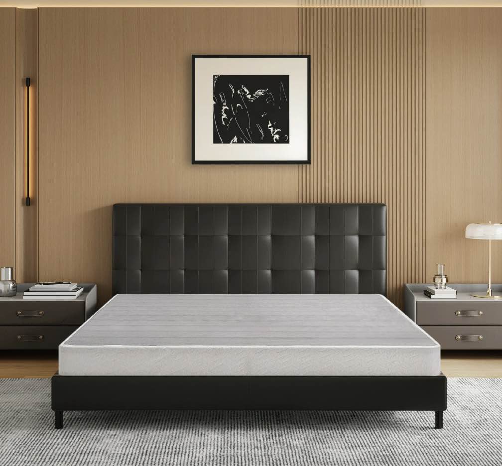 EGOHOME 5 inch Queen Size Metal Box Spring, Easy Assembly Mattress Foundation