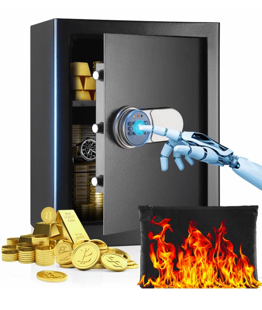?SRWTRCHRY 2.0 cu.ft. Safe with Newer External Power Keypad and Alarm System?Fire and Water Resistant Safe for Family and Property Safety