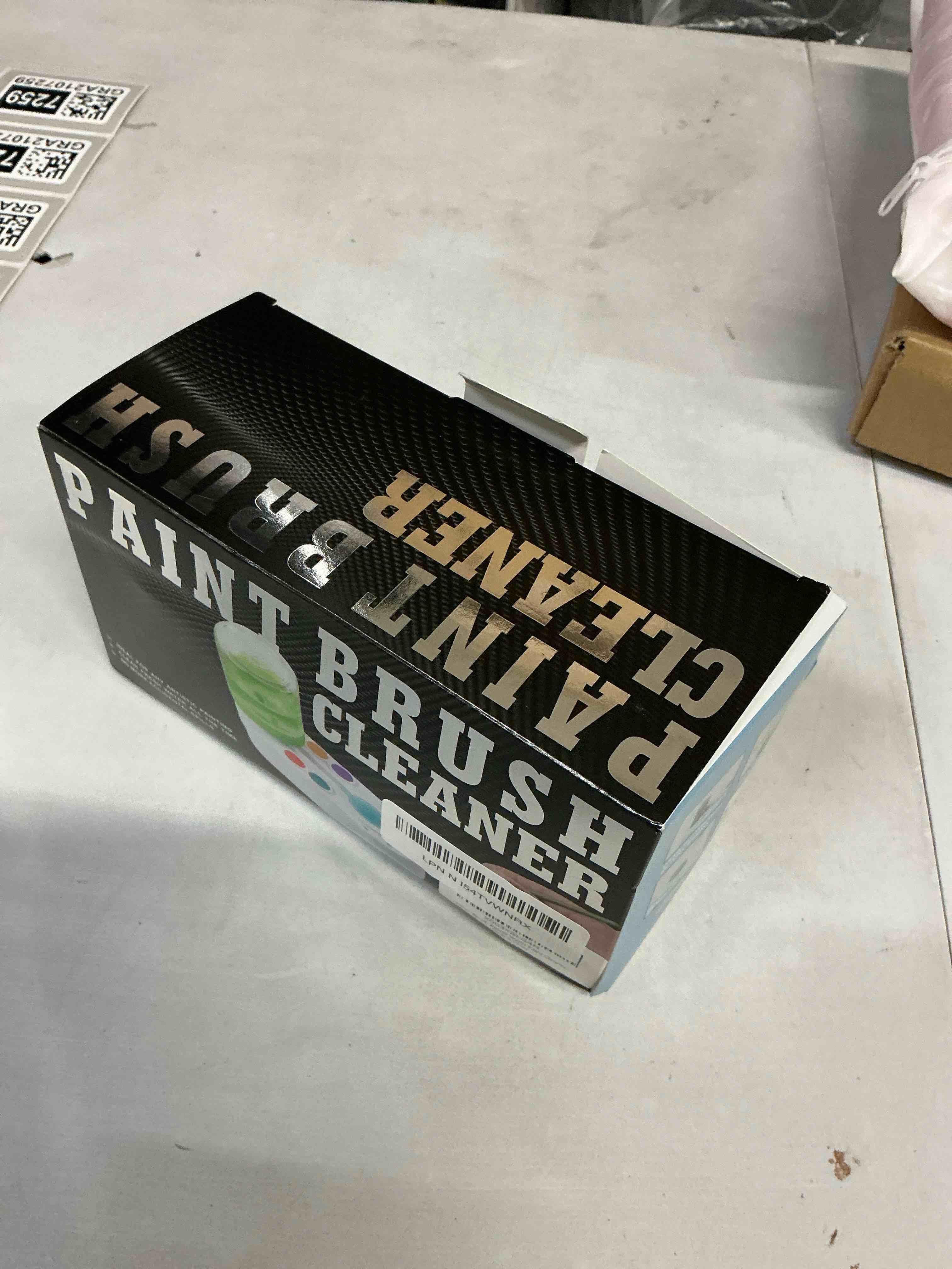 Condition photo showing Good Condition for 2025 Upgraded Paint Brush Cleaner for Artists, Kids Painting Station with Brush Washer, Portable Paint Station & Rinsing Tool, Art Supplies Cleaning System for Children Adults (White-Green) White Green