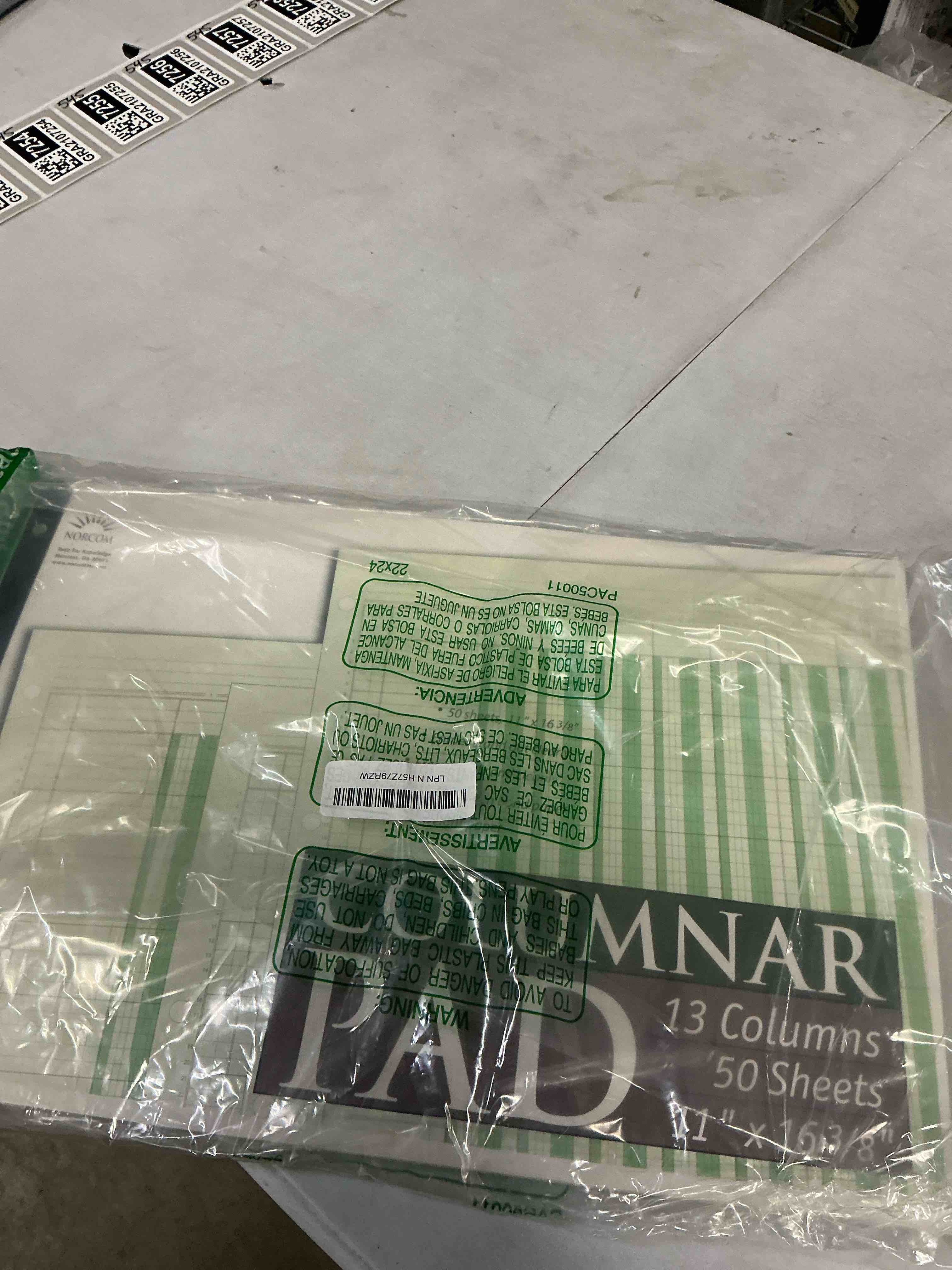 Condition photo showing New/Like New for Norcom Columnar Pad 13 Columns, 11 x 16.375 Inches, 50-Sheets, Green (76713-10)