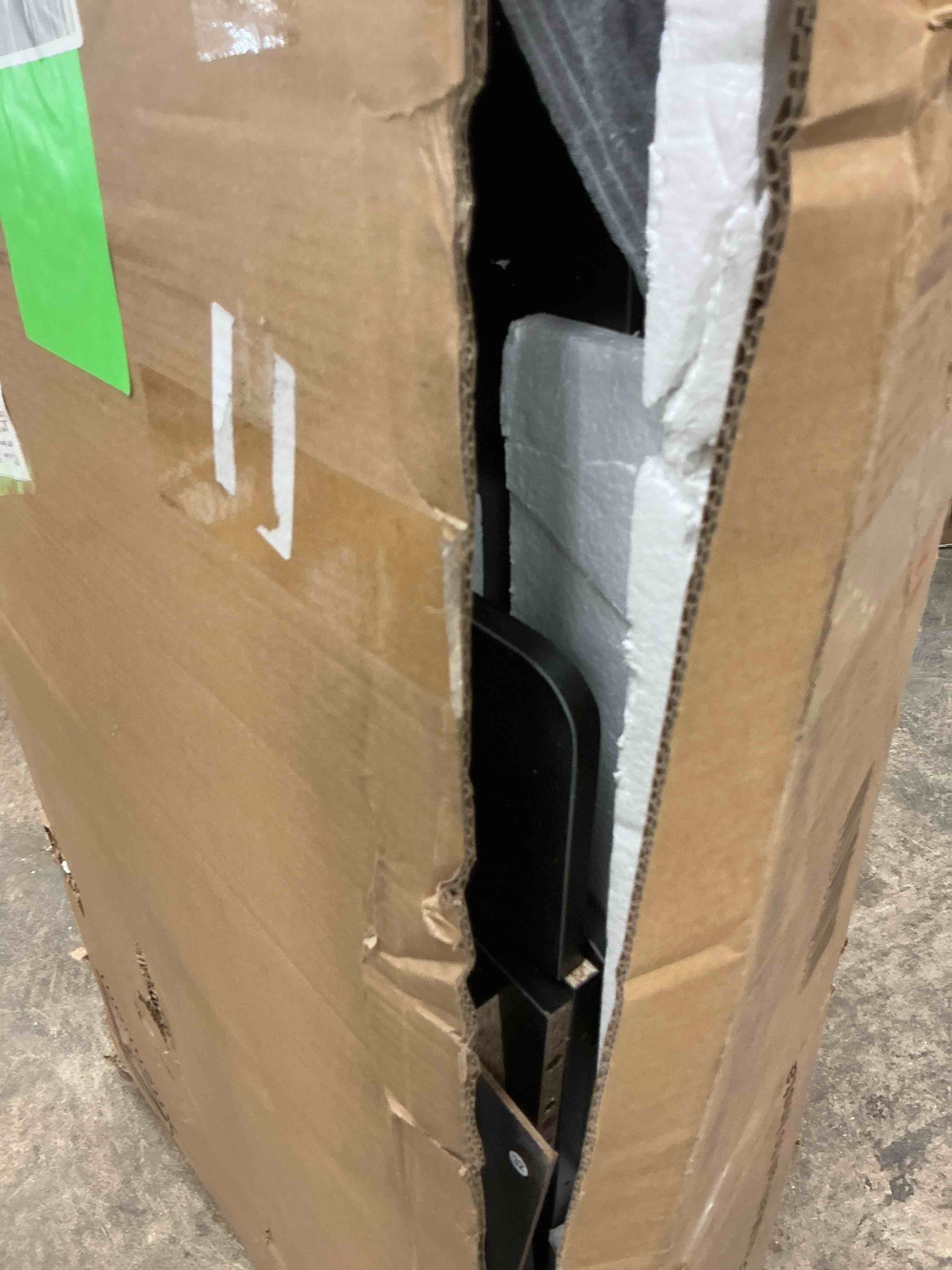 Condition photo showing Good Condition for Ktaxon Lighted Makeup Vanity with 6 Drawers, Get Ready with Me Vanity Table Set w/ Charging Station, Side Rack, Black