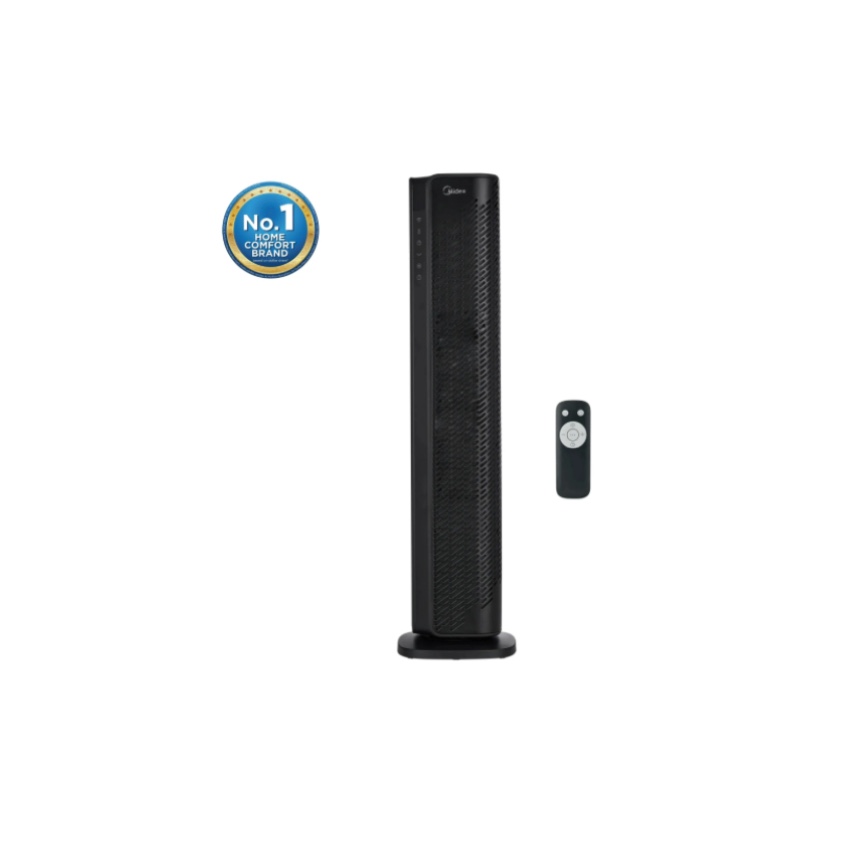 Midea 30-Inch Ceramic Tower Space Heater, Electric, Black, MSHC30TD5BBV