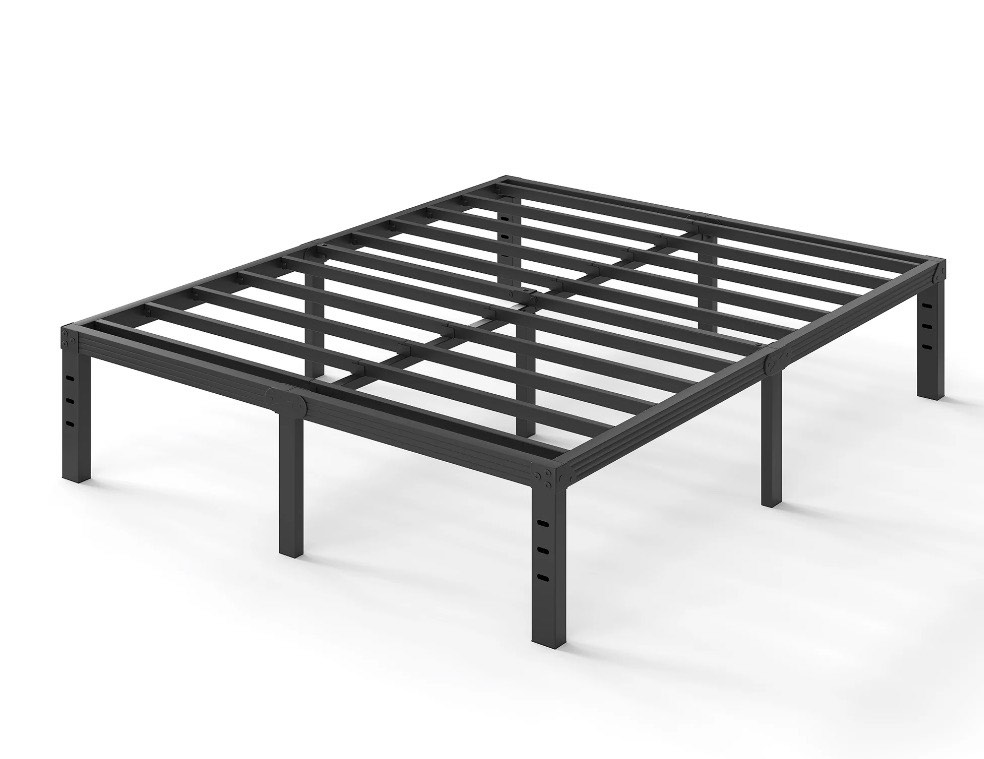 ULIESC 14" Heavy Duty Metal Platform Bed Frame, No Box Spring Needed, Queen Size