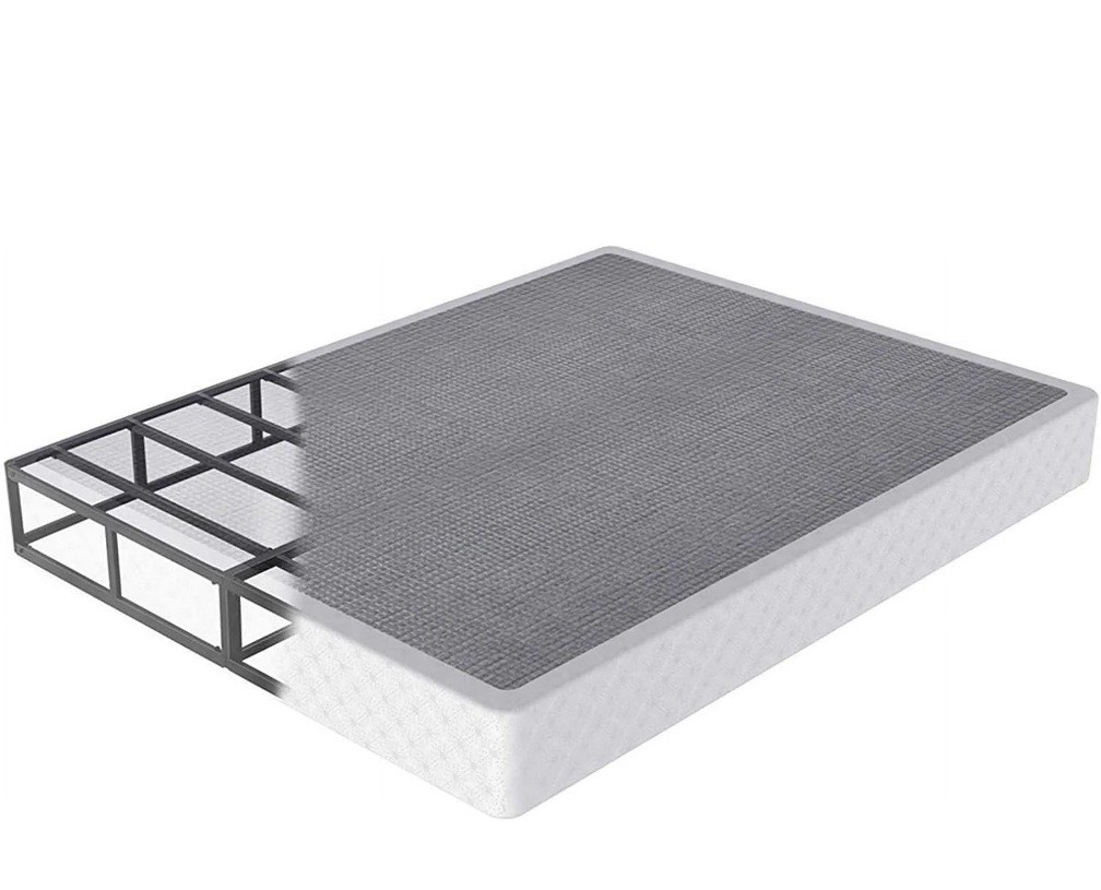 QFTIME 9" Metal Queen Box Spring, Mattress Foundation, Heavy-Duty, Easy Assembly