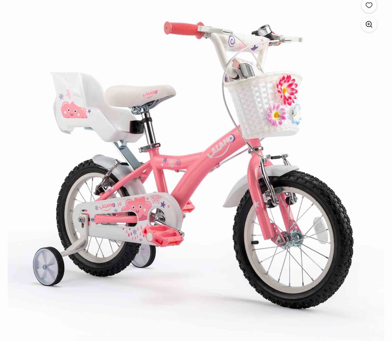 ktaxon kids bike for ages 3-7 years old, 14 inches kid's bikes with training wheels, children bicycle for boys girls, easy to assemble, learning to ride, blue