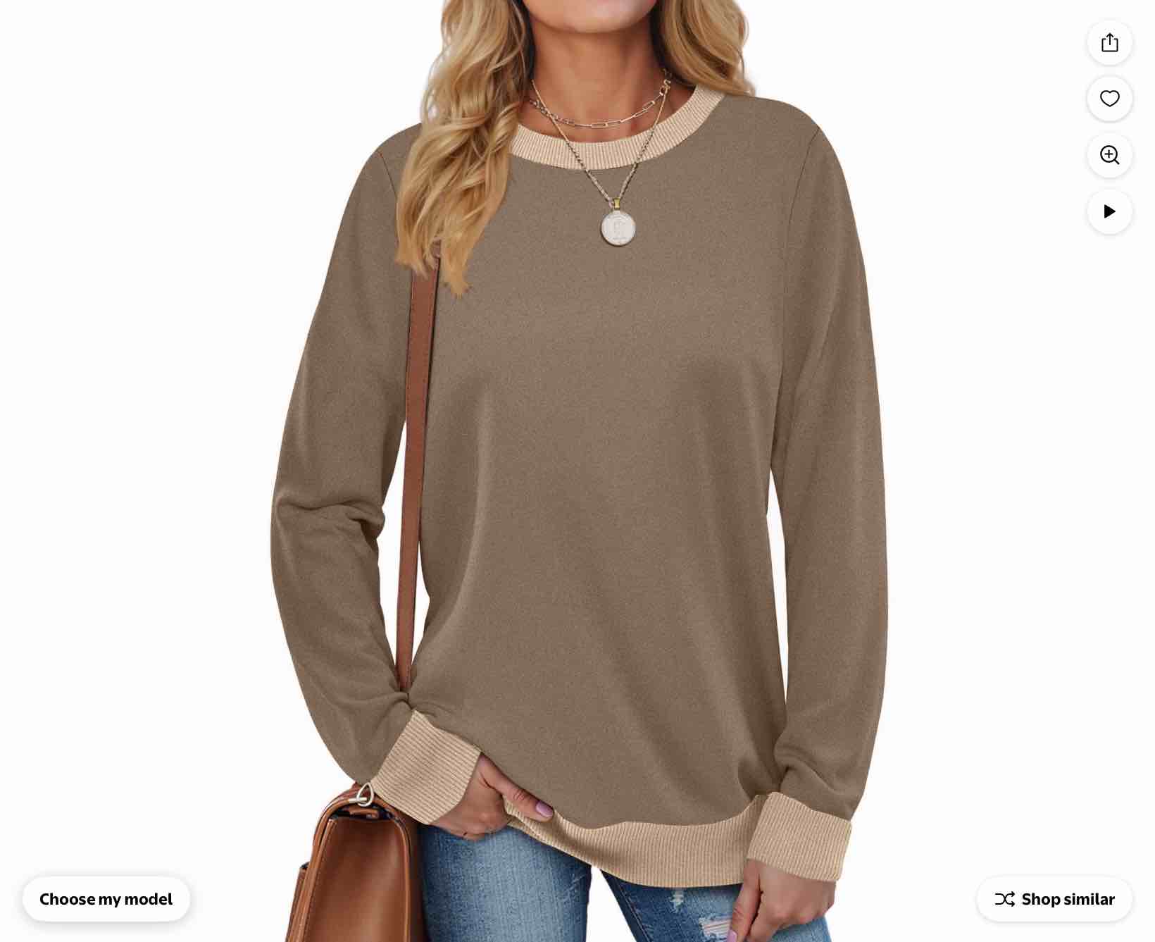 size L Fantaslook Color Block Sweatshirts for Women Crewneck Long Sleeve Shirts Fashion Tops Pullover Sweatshirts Fall Outfits