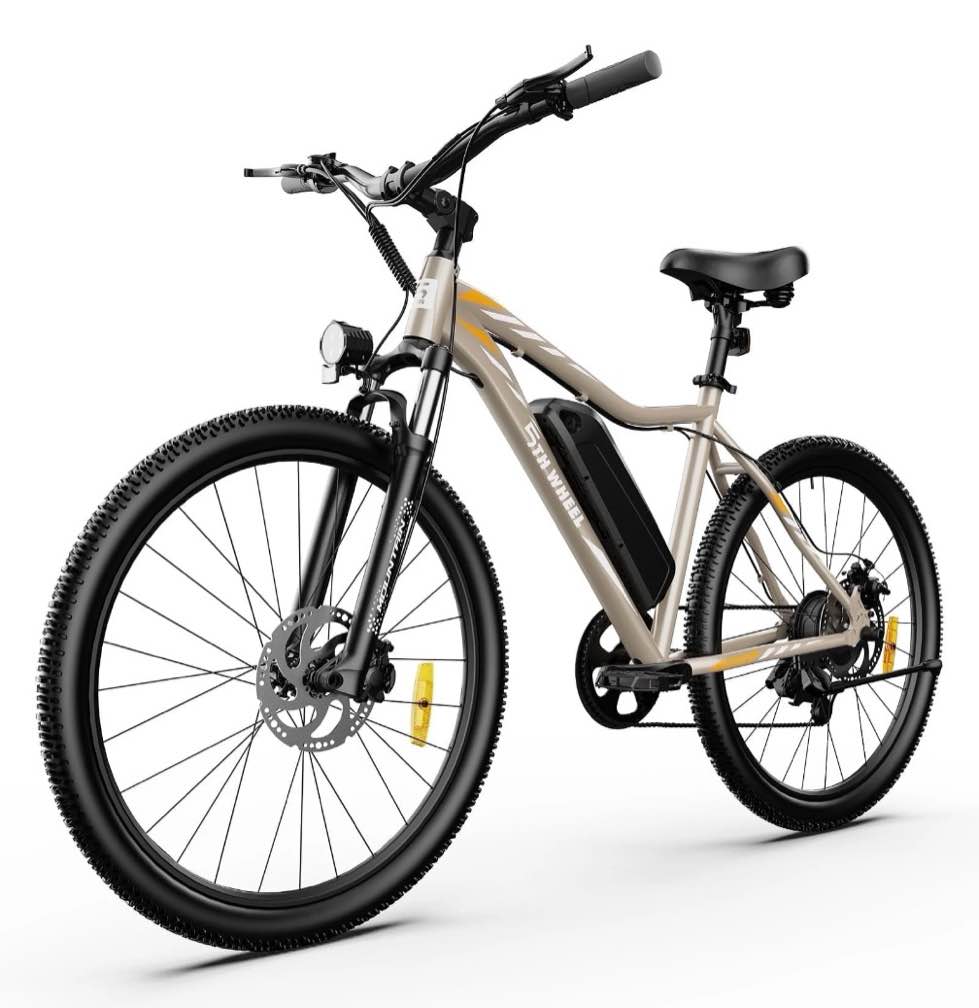 5TH WHEEL W17B 26" Electric Bike for Adult, 500W Peak Electric Bike with 36V 10.4Ah Removable Battery, Electric Bicycle with 7 Speed, UL2849