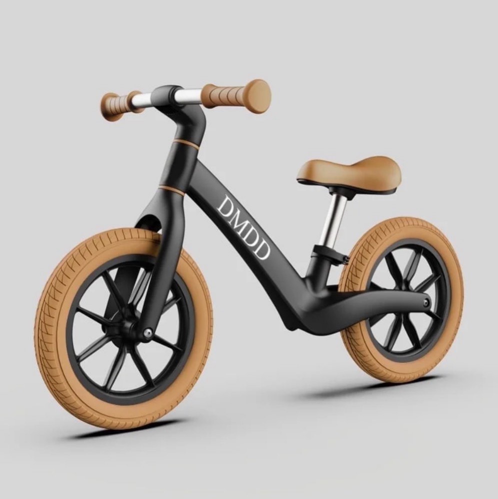 dmdd toddler balance bike 2-5 years old, 12”no pedal kids indoor outdoor toy bike 2 year old with tool-free adjustments seat, lightweight first bike gift for 2-5 boys girls