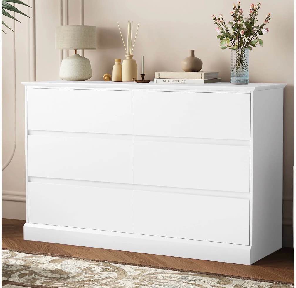 white dressers bedroom dresser 6 drawer storage chest of drawers double dresser storage side cabinet room furniture for bedroom living room