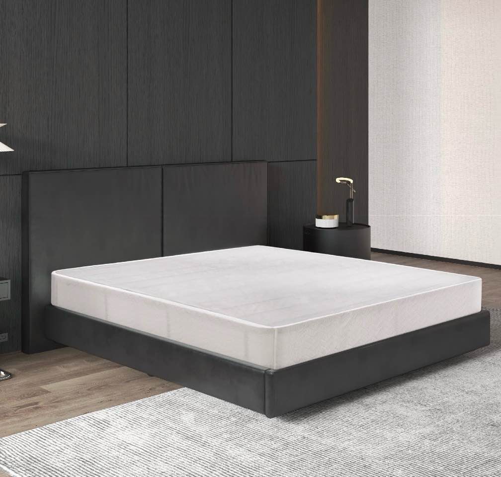 egohome 7.5 inch full size metal box spring, easy assembly mattress foundation