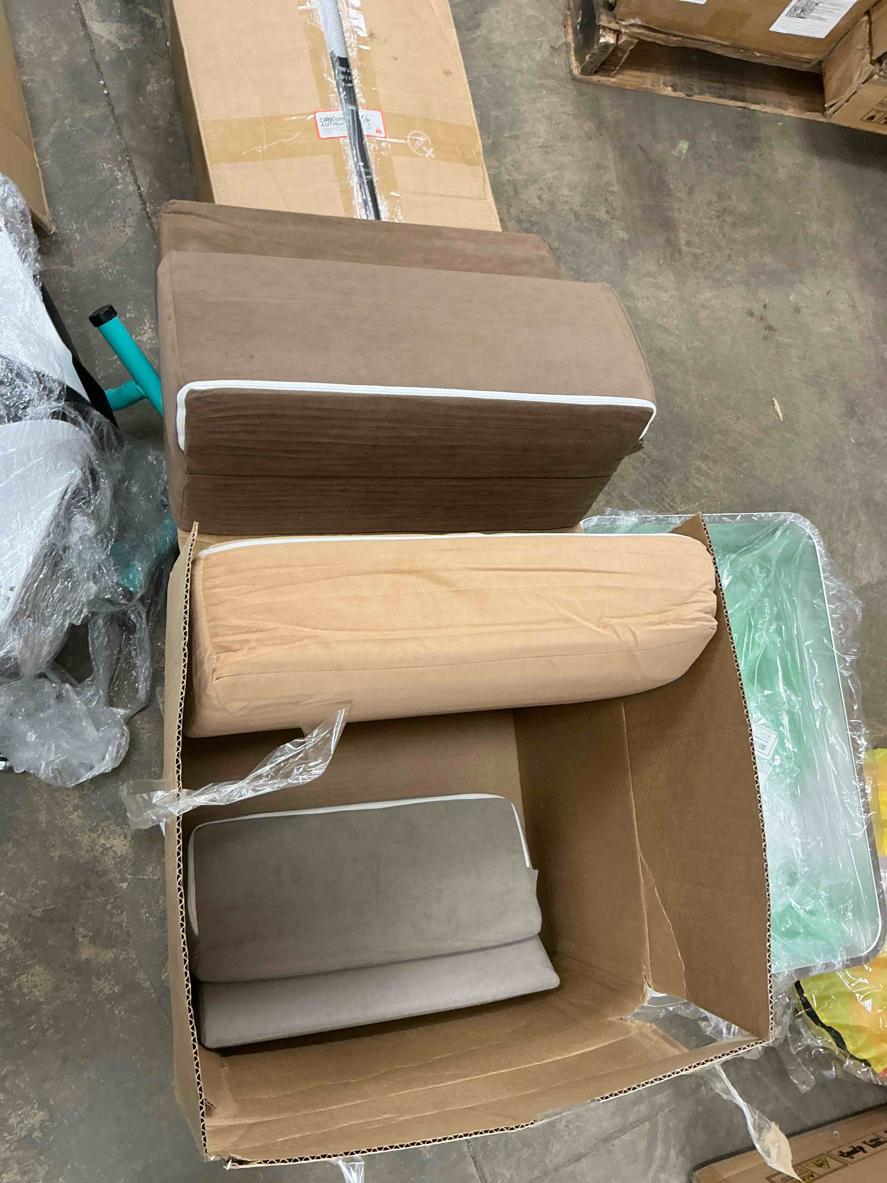 Condition photo showing As Is for 7-Piece Toddler Climbing Blocks Set Foldable Foam Blocks for Climbing or Sofa Educational Play and Relaxation Set for Babies and Toddlers