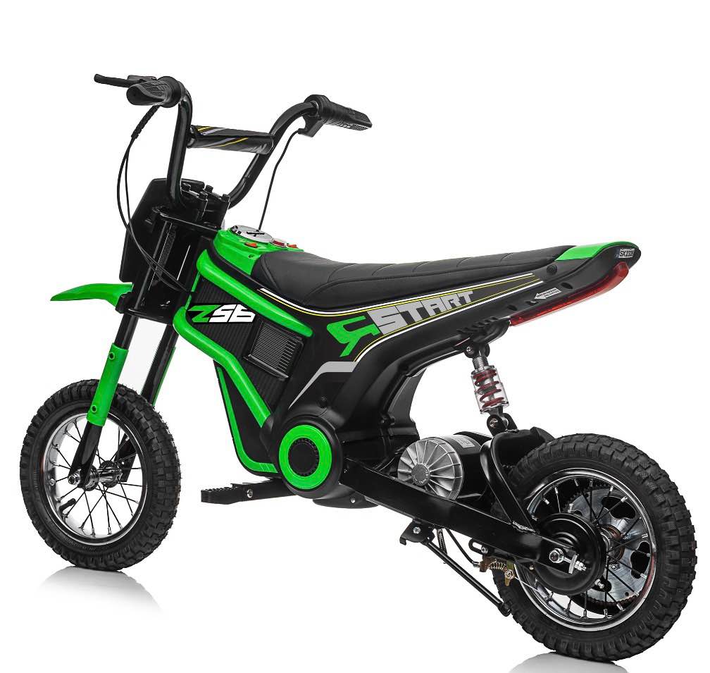 24v dirt bike,neche 250w electric powered motorcycle,ride on dirt rocket with shock absorption suspension for kids age 13+,green