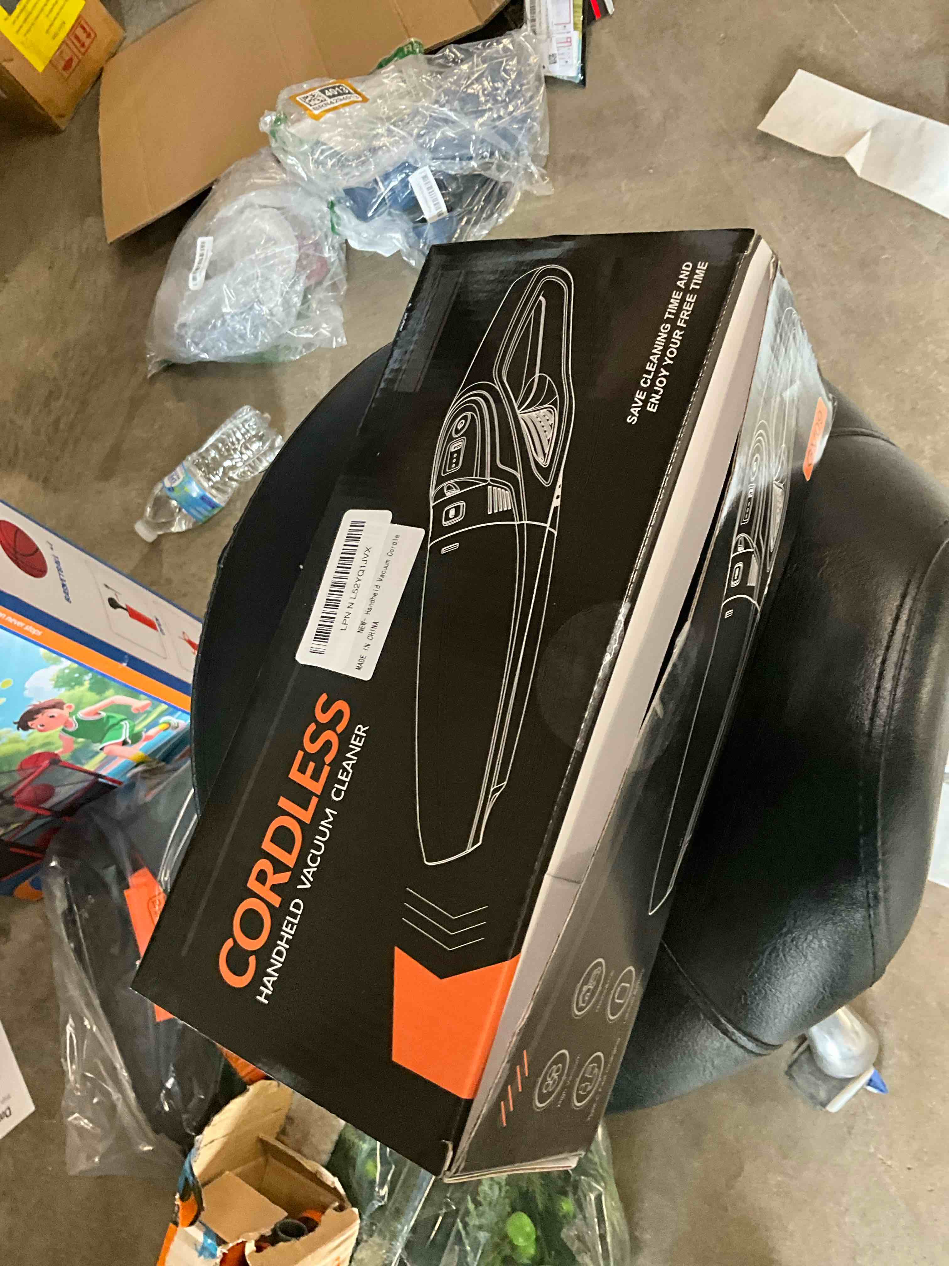 Condition photo showing Good Condition for Handheld Vacuum Cordless 25000PA Powerful Suction, Portable Car Vacuum, 3 in 1 Hand Held Vacuum Rechargeable 8000mAh with LED Light, HEPA Filter, Home, Car Seats, Office, Pet Hair, Dust Buster Orange+black