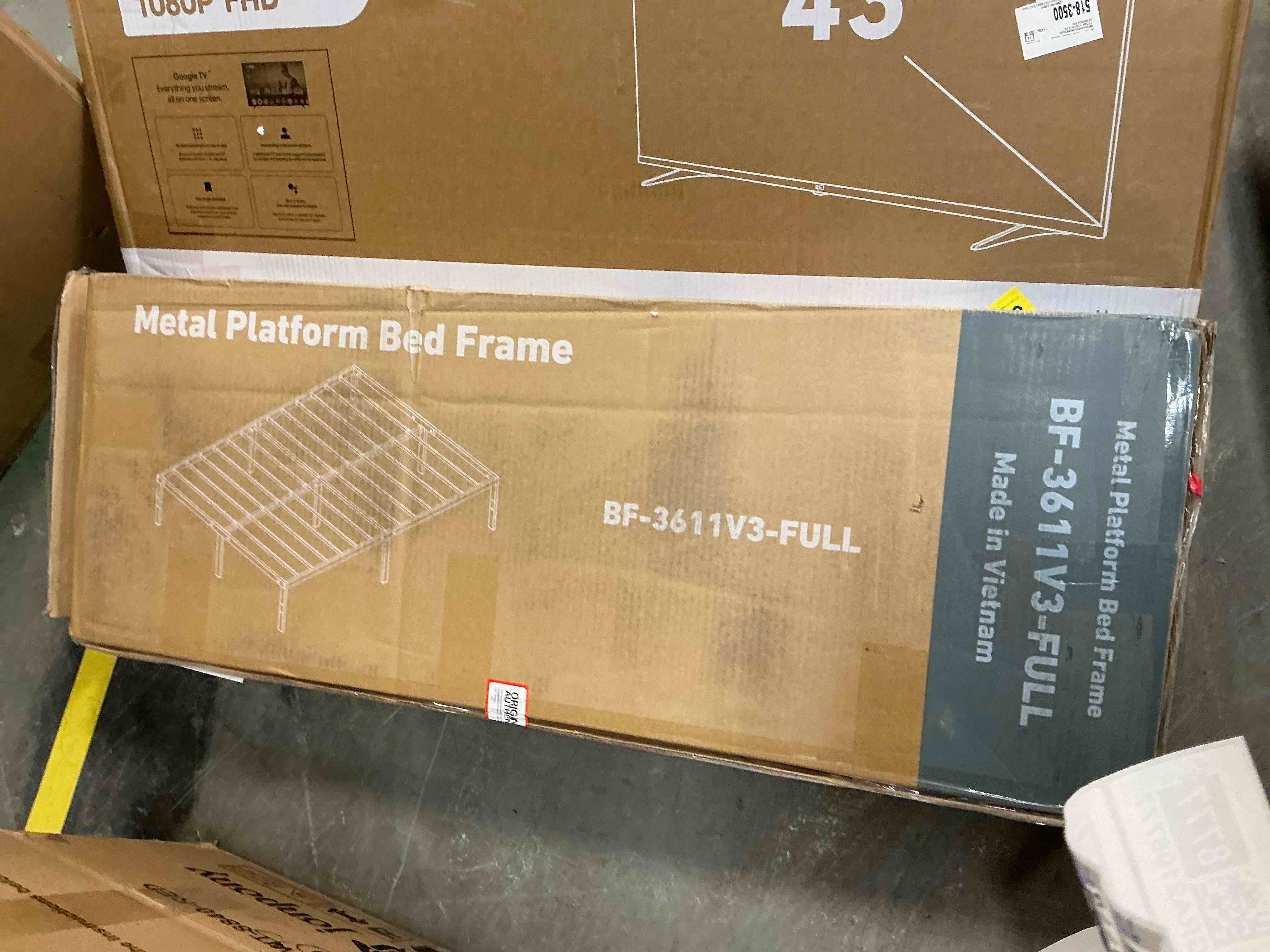 Condition photo showing New/Like New for edx Bed Frame - Full Size Heavy Duty Platform Bed with Underbed Storage, 14-Inch High Steel Slat Support, Non-Slip Design, No Box Spring Required