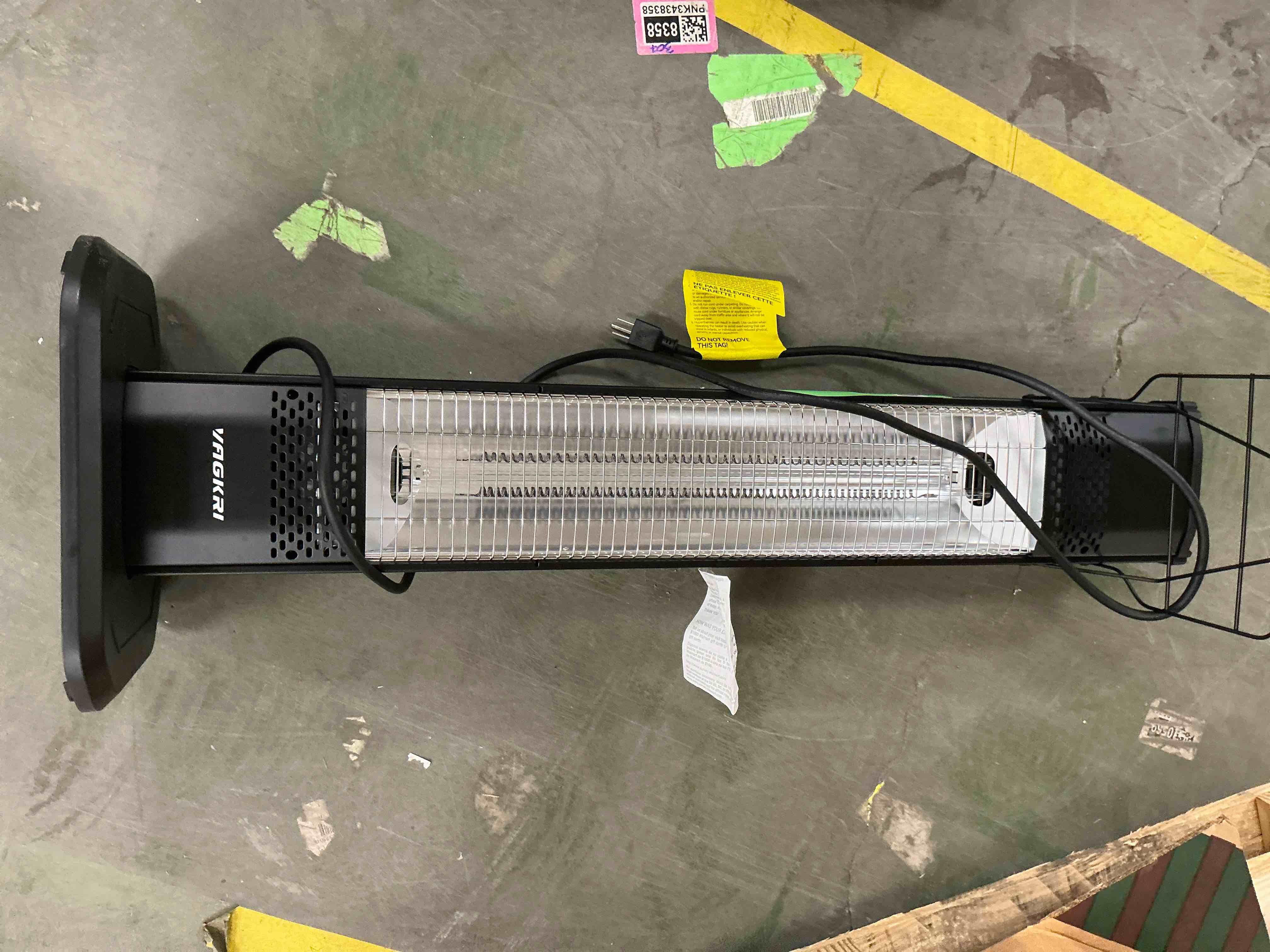 Condition photo showing Good Condition for Easoger 1500W 36in Indoor Space Heaters, 100° Oscillating Portable Tower Electric Heater, Infrared Outdoor Patio Heaters, 3 Heating Level, 1s Fast Heating, Overheat Protection