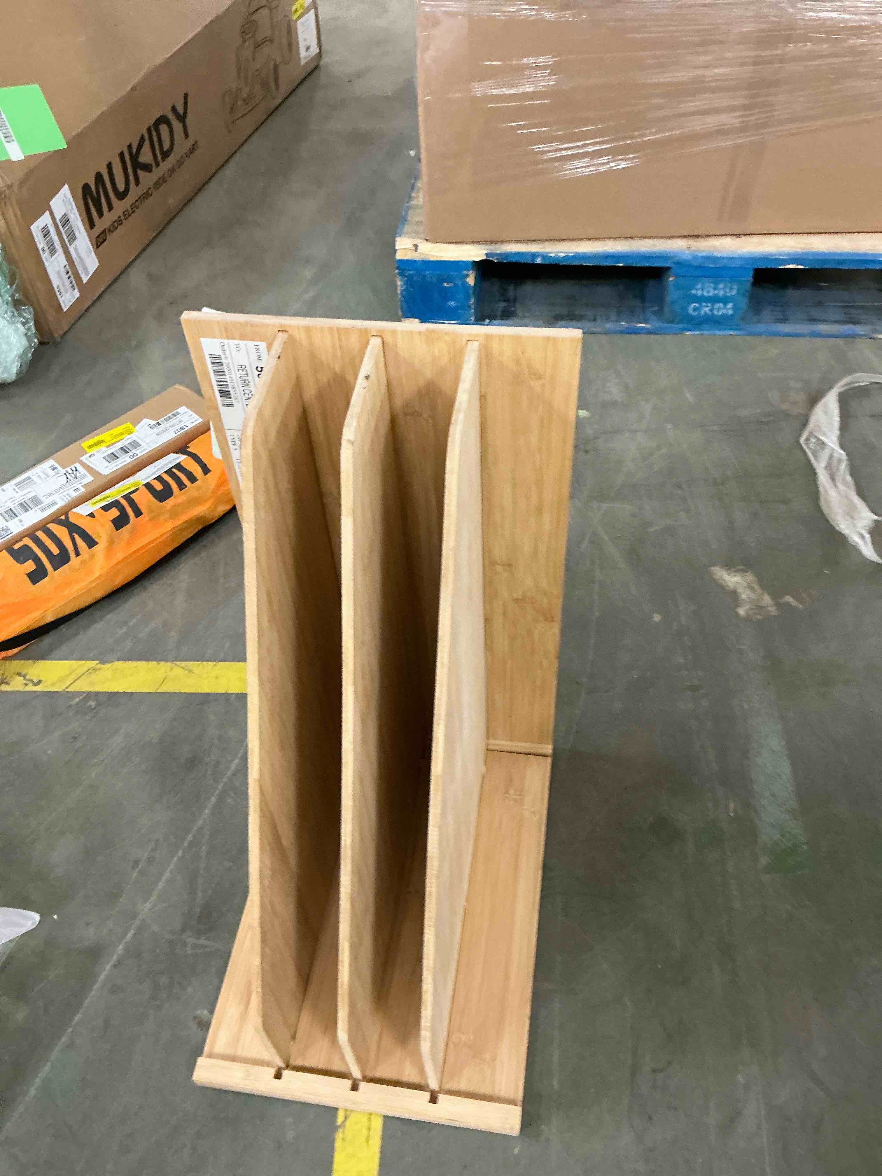 Condition photo showing Good Condition for Qunbio TD3 Tray Dividers for Cabinets, Wooden Kitchen Cabinet Tray Divider for Pans, Lids, Cookie Sheets and Cutting Boards, 22"x15"x12"