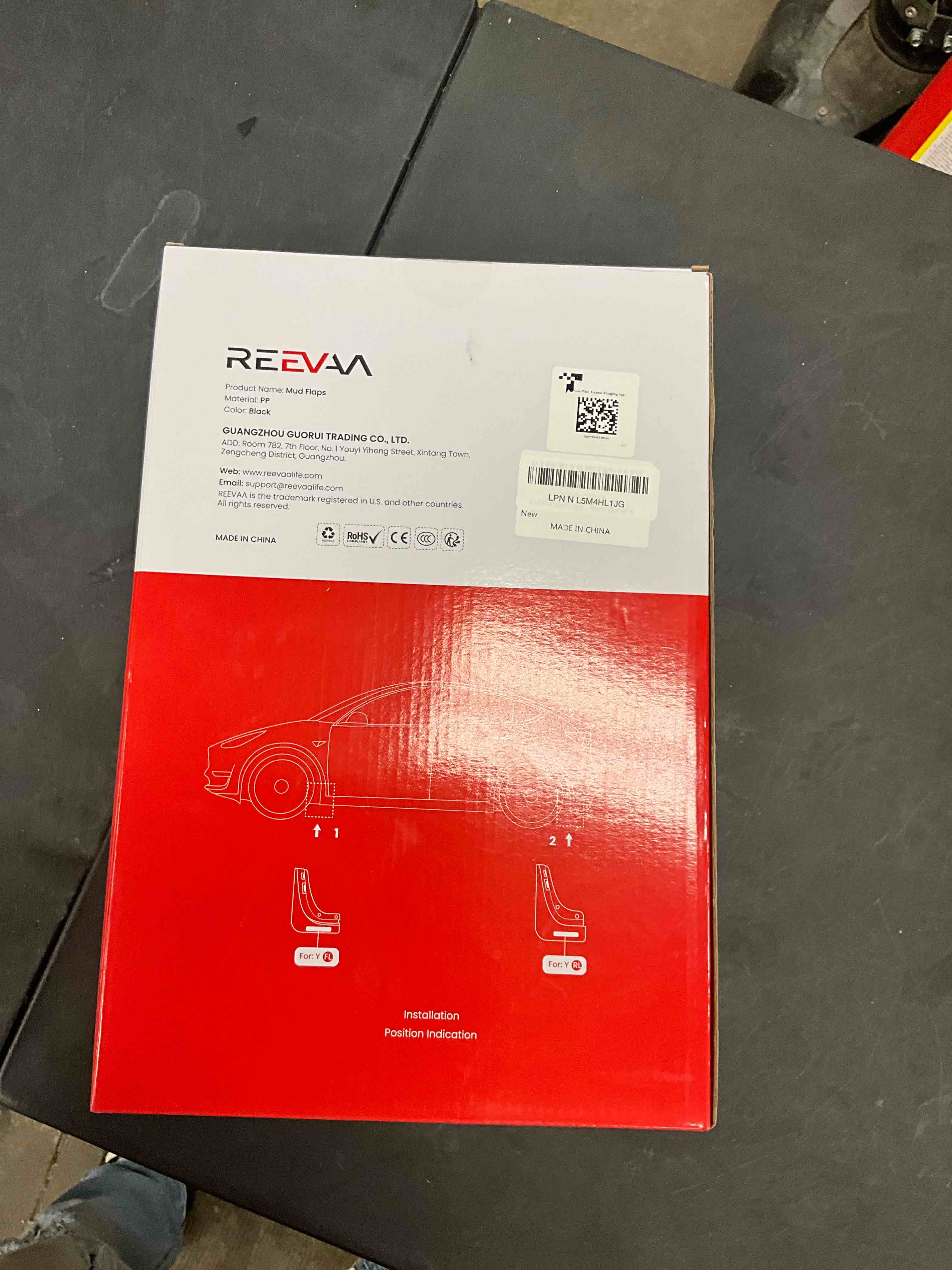 Condition photo showing New/Like New for REEVAA 2025 Tesla New Model Y Juniper Accessories - Mud Flaps [Protect Paint, No Drilling Required] All-Weather Mud Guard Body Kits for Model Y Juniper 2025-2026, Black (Set of 4) 2025-2026 Model Y Juniper